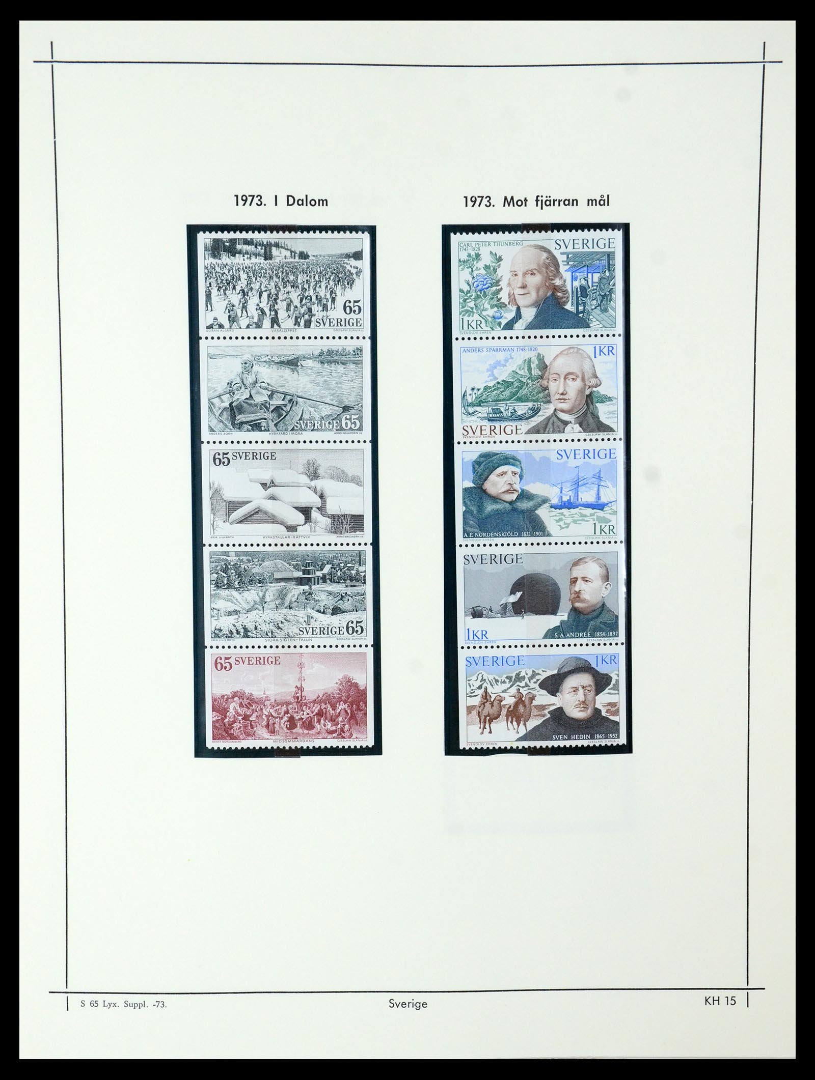 35564 278 - Postzegelverzameling 35564 Zweden 1855-2001.