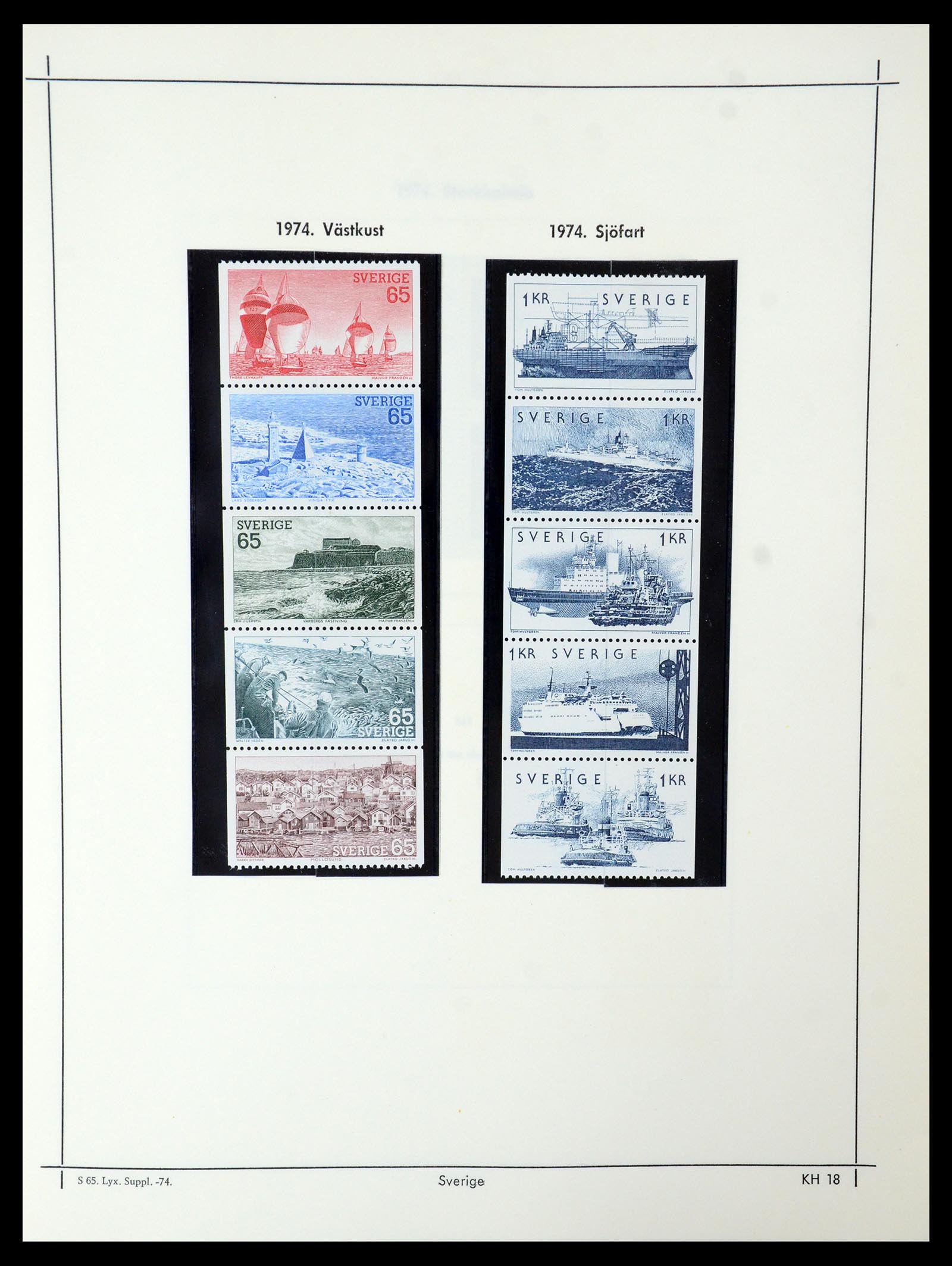 35564 281 - Postzegelverzameling 35564 Zweden 1855-2001.