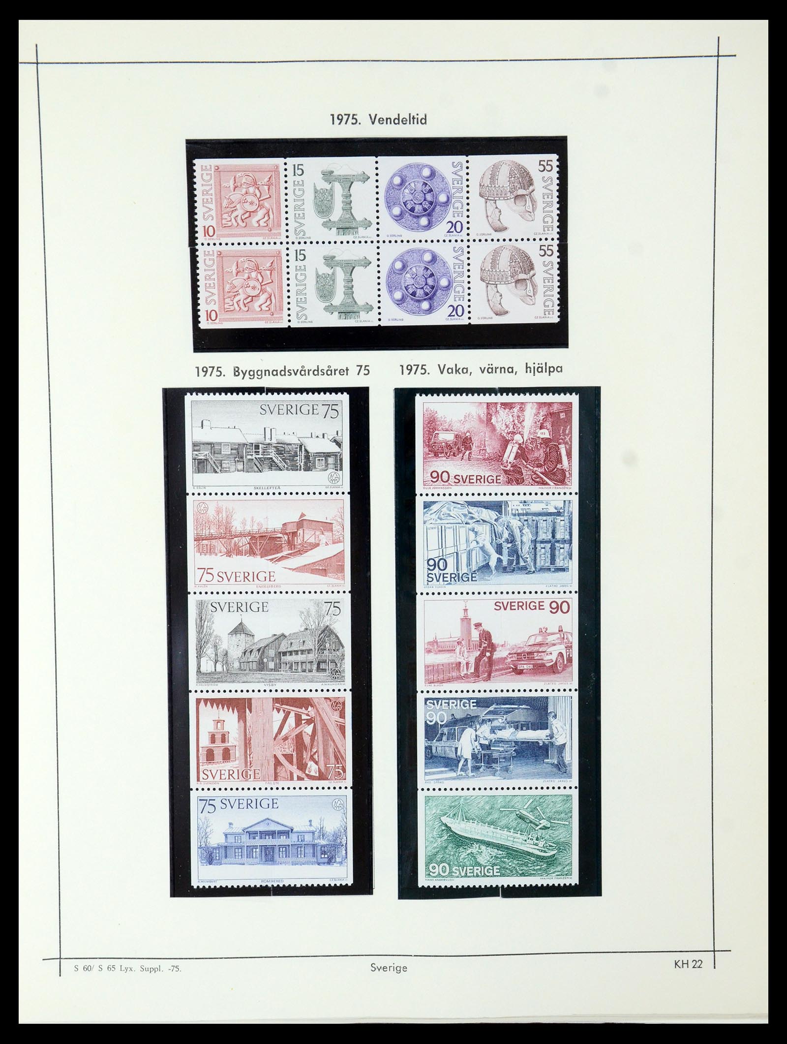 35564 282 - Stamp Collection 35564 Sweden 1855-2001.