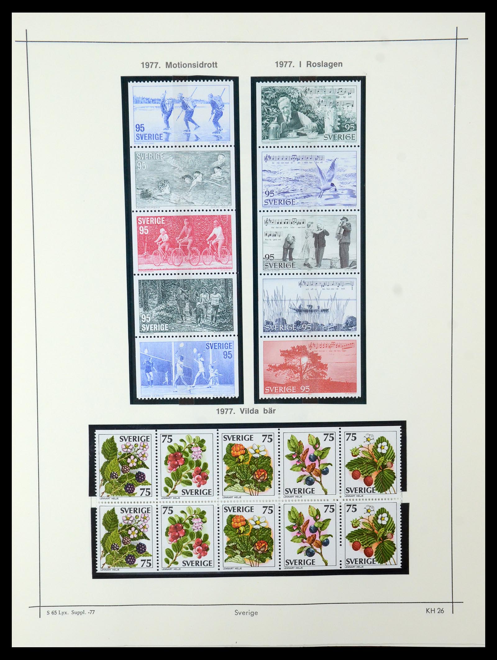 35564 287 - Postzegelverzameling 35564 Zweden 1855-2001.