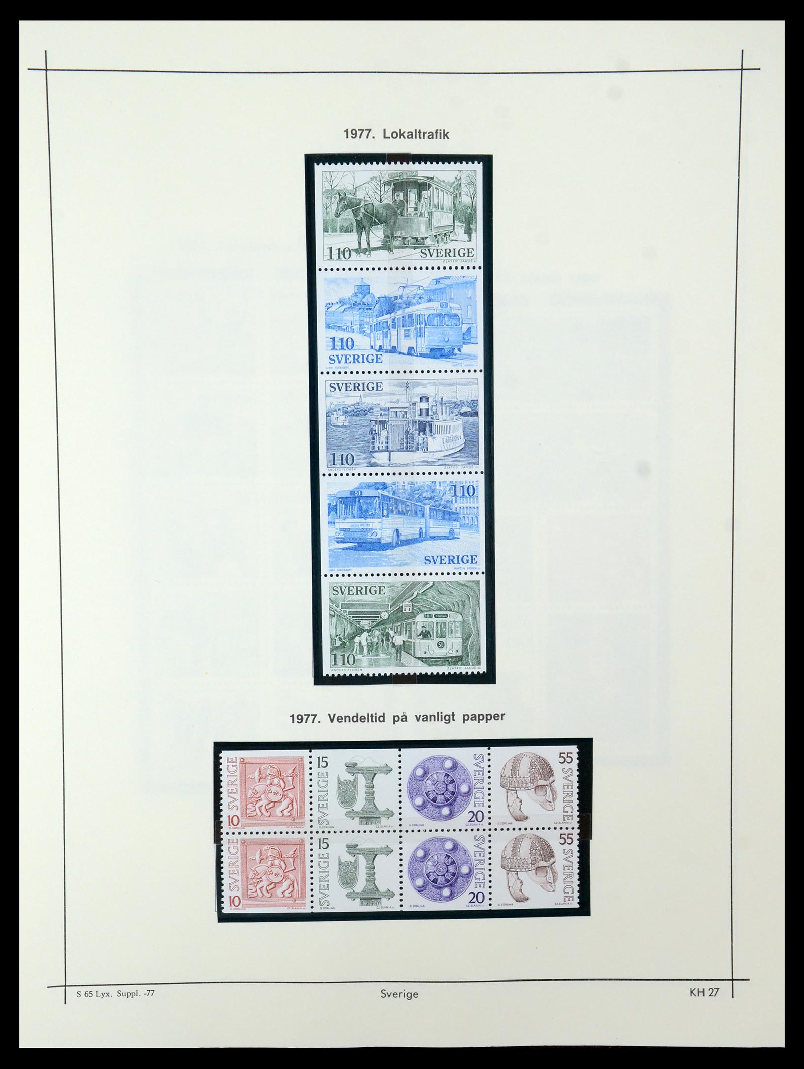 35564 288 - Postzegelverzameling 35564 Zweden 1855-2001.