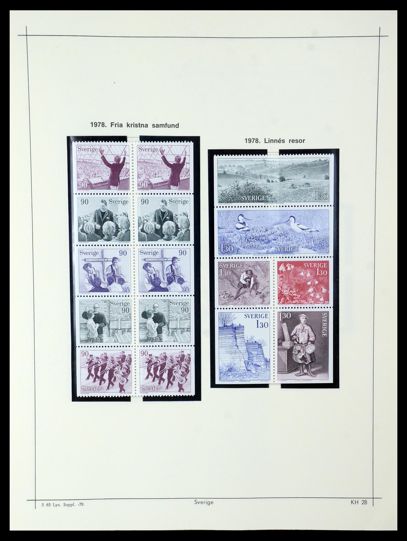 35564 289 - Postzegelverzameling 35564 Zweden 1855-2001.