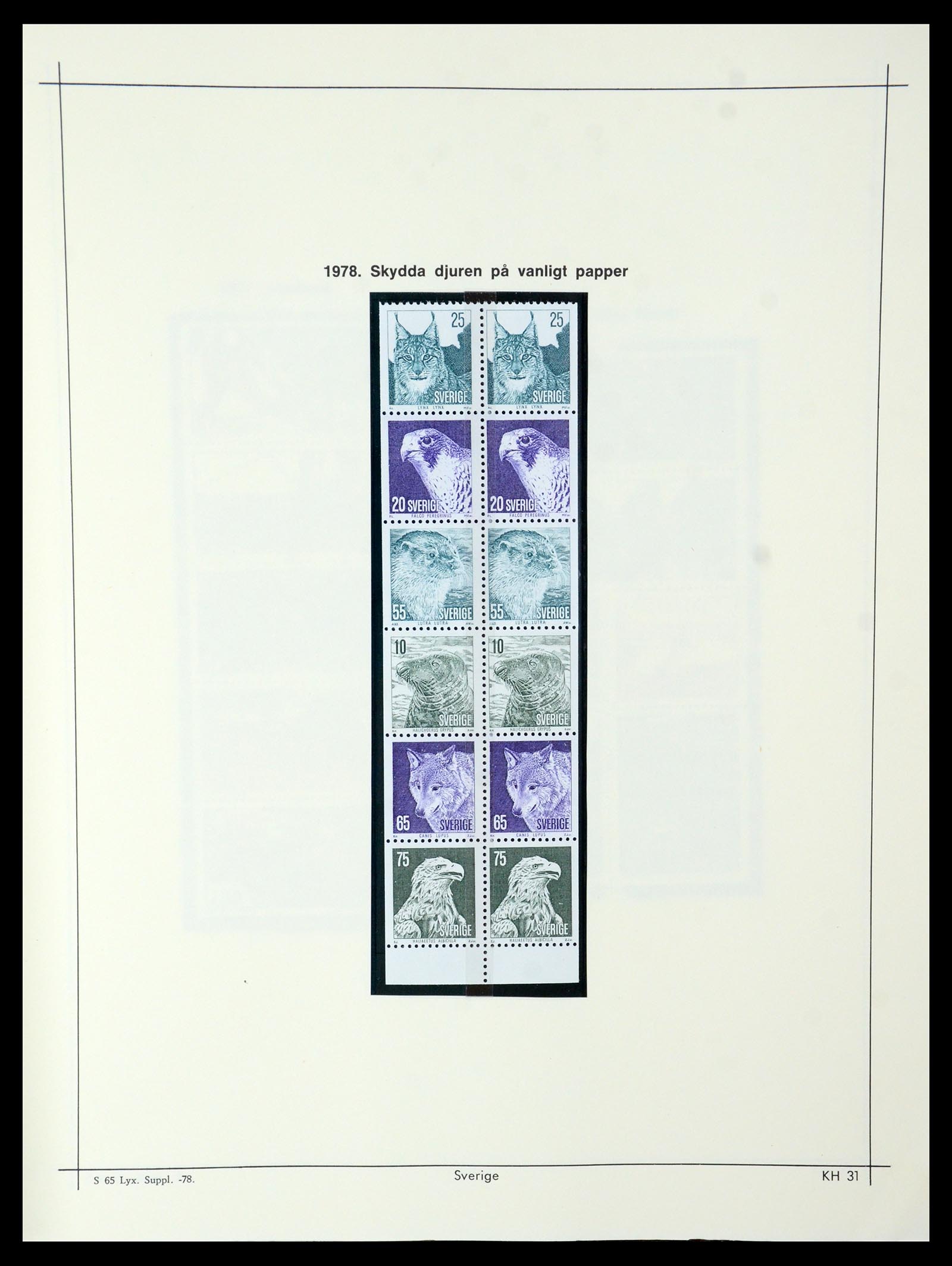 35564 292 - Postzegelverzameling 35564 Zweden 1855-2001.