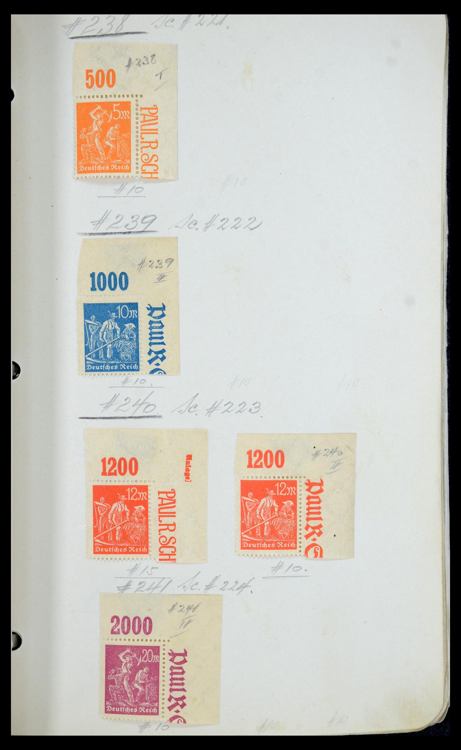 35565 016 - Postzegelverzameling 35565 Duitse Rijk infla 1919-1923.