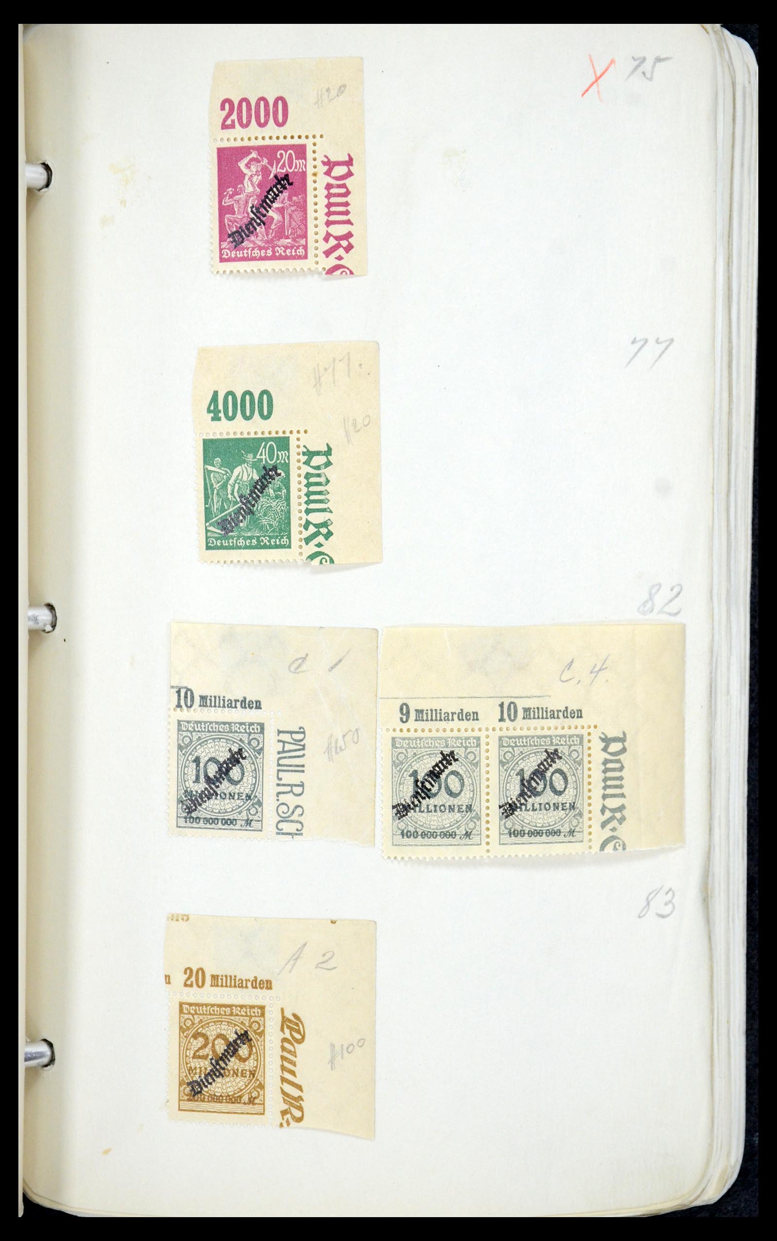 35565 042 - Postzegelverzameling 35565 Duitse Rijk infla 1919-1923.