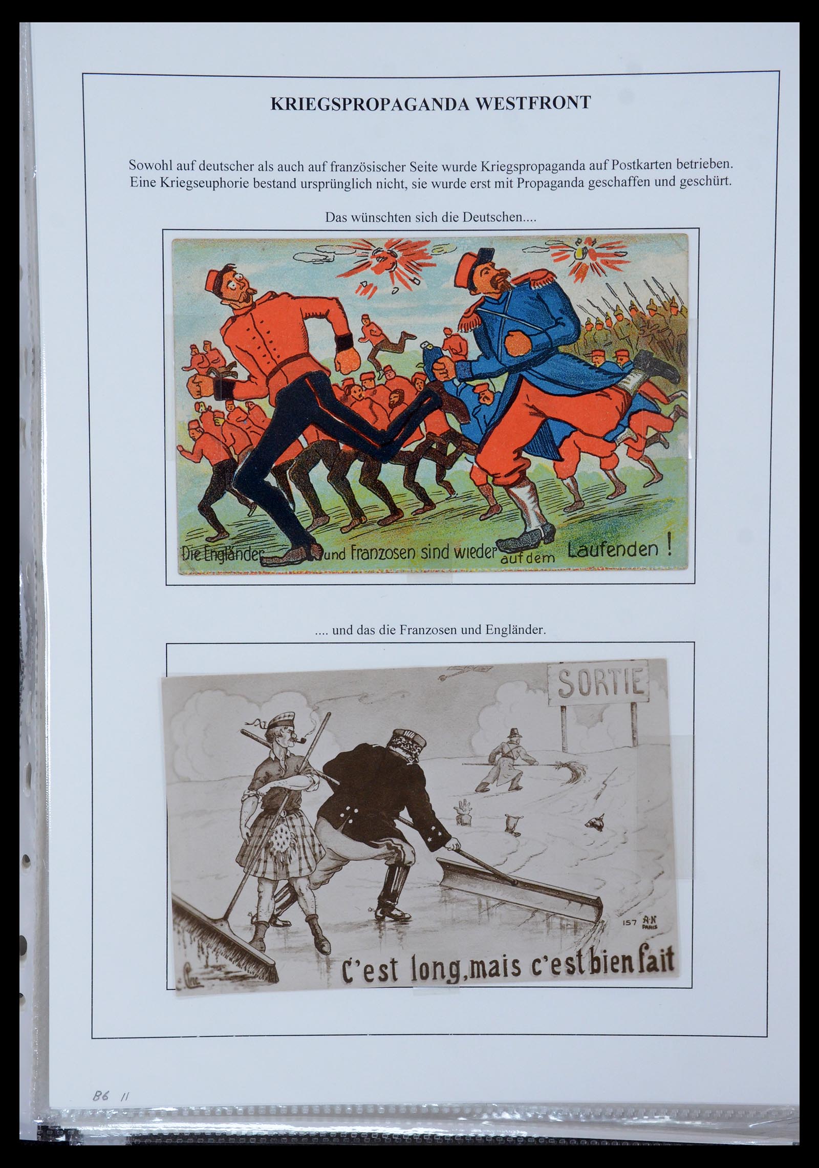 35566 002 - Postzegelverzameling 35566 Duitsland WO I veldpost 1914-1918.