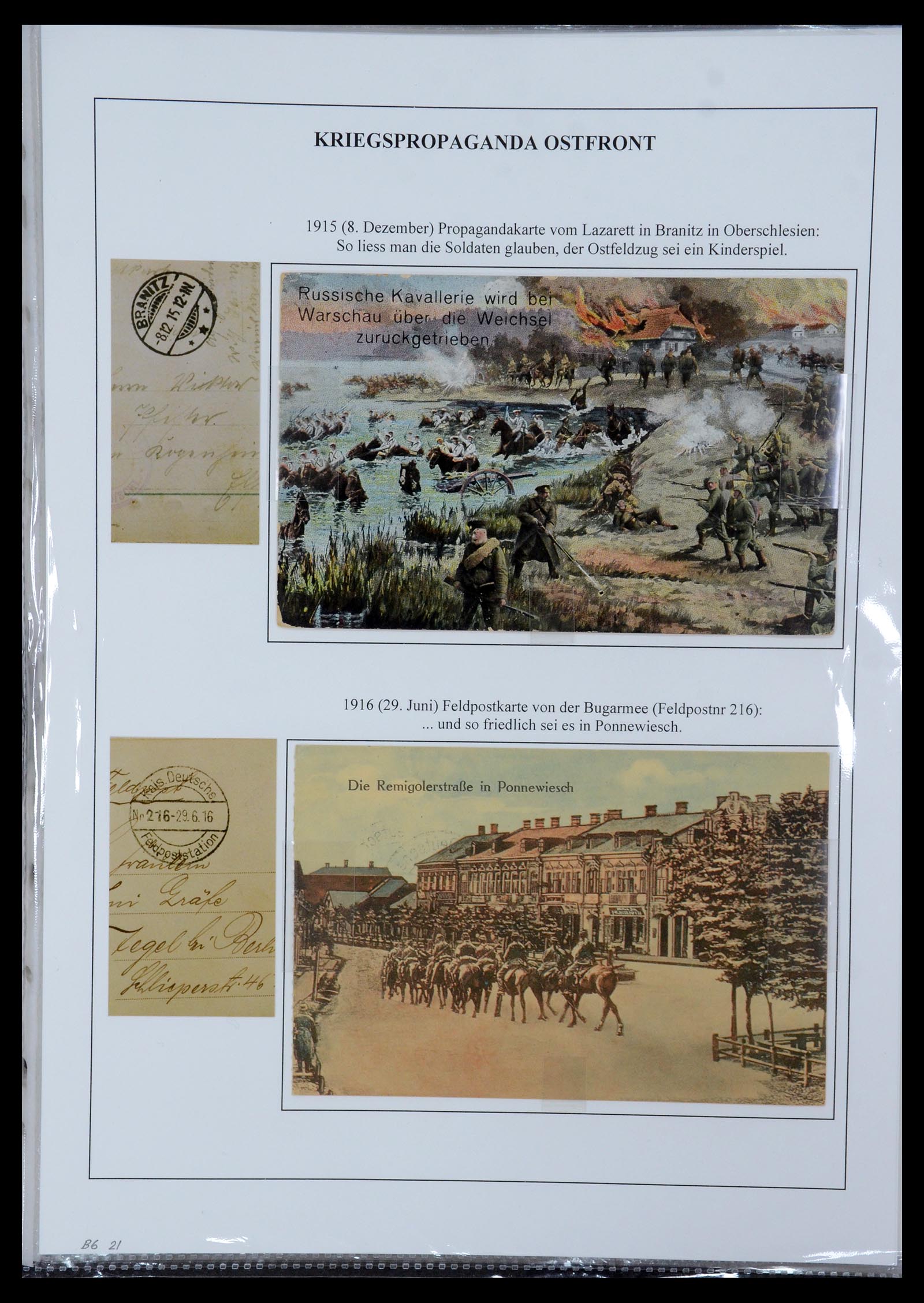35566 006 - Postzegelverzameling 35566 Duitsland WO I veldpost 1914-1918.