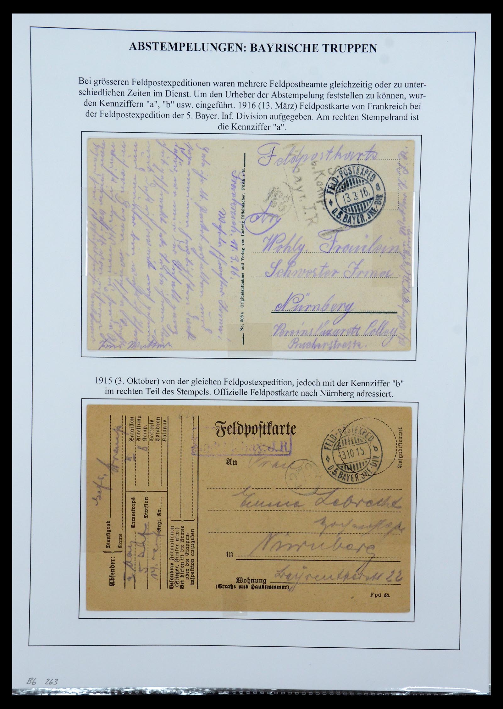 35566 097 - Postzegelverzameling 35566 Duitsland WO I veldpost 1914-1918.