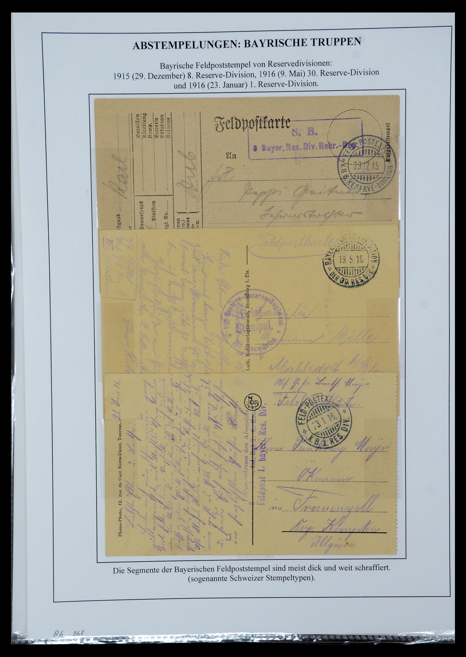 35566 100 - Postzegelverzameling 35566 Duitsland WO I veldpost 1914-1918.