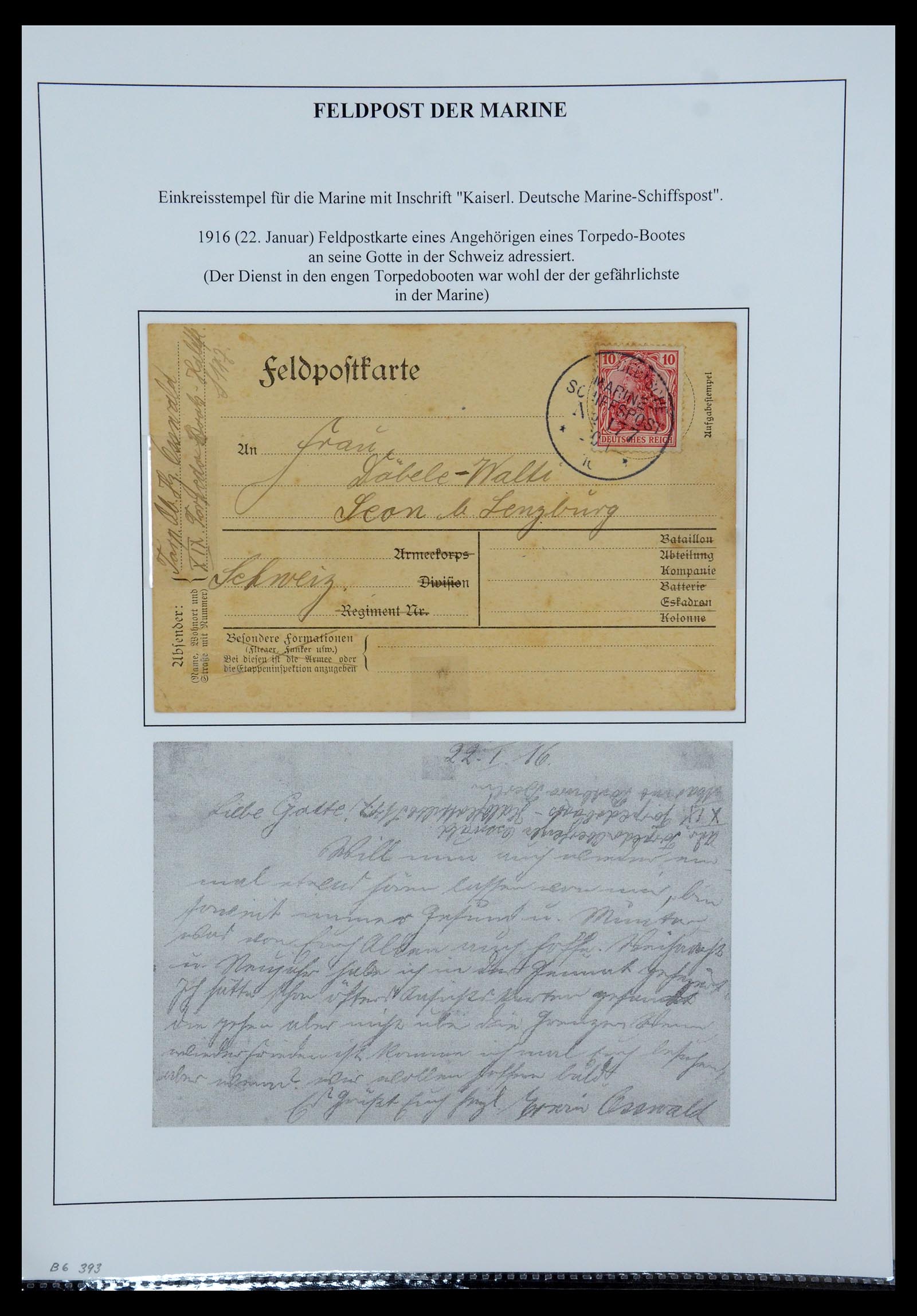 35566 148 - Postzegelverzameling 35566 Duitsland WO I veldpost 1914-1918.