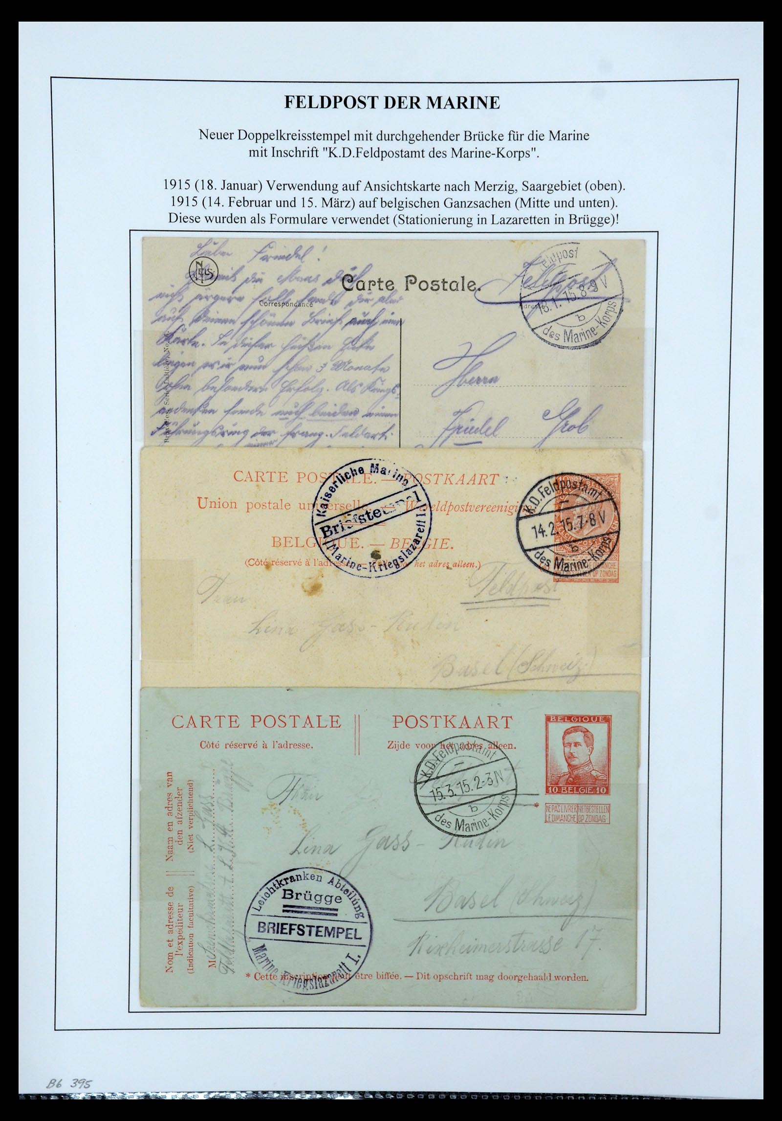 35566 149 - Postzegelverzameling 35566 Duitsland WO I veldpost 1914-1918.