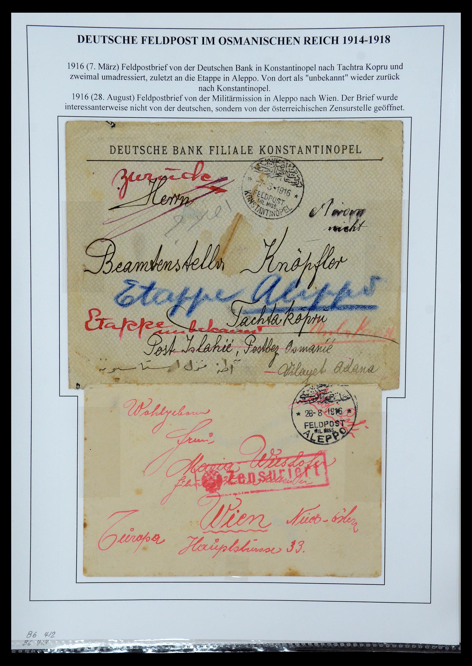 35566 153 - Postzegelverzameling 35566 Duitsland WO I veldpost 1914-1918.