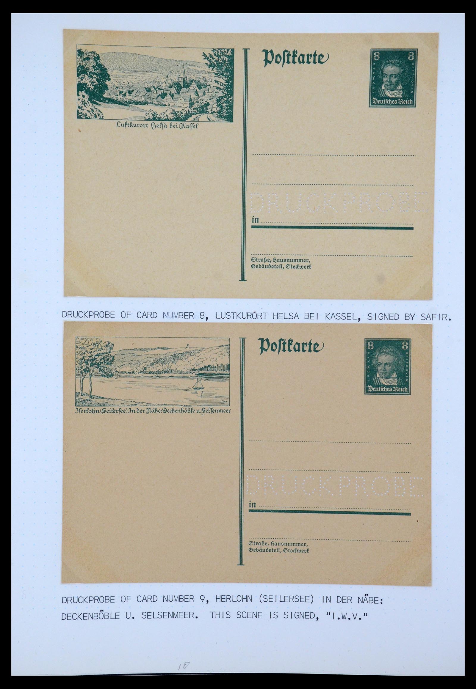 35567 002 - Postzegelverzameling 35567 Motief Beethoven 1920-1970.