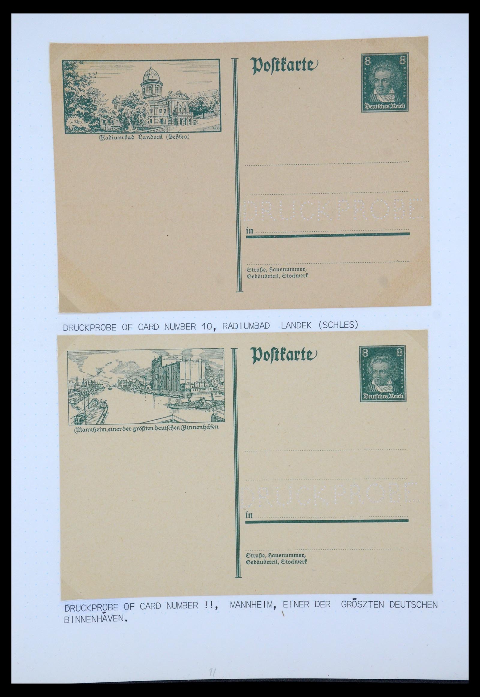 35567 003 - Postzegelverzameling 35567 Motief Beethoven 1920-1970.