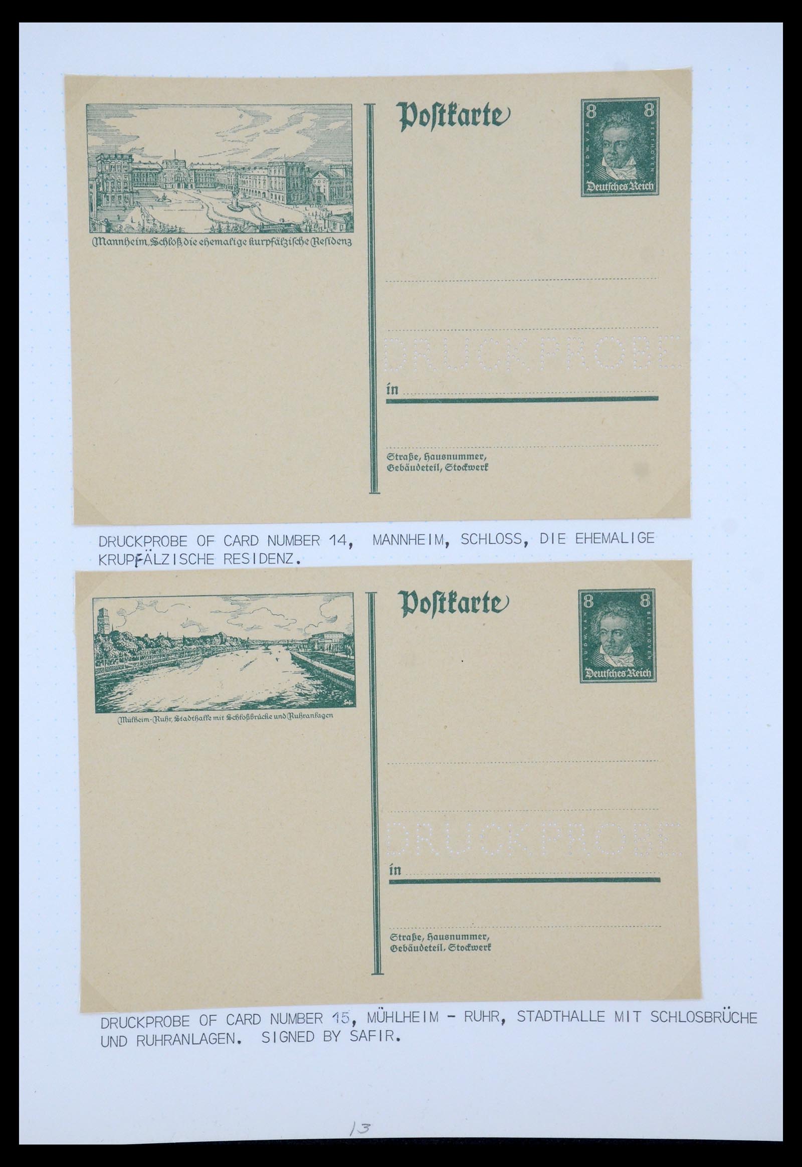 35567 005 - Postzegelverzameling 35567 Motief Beethoven 1920-1970.