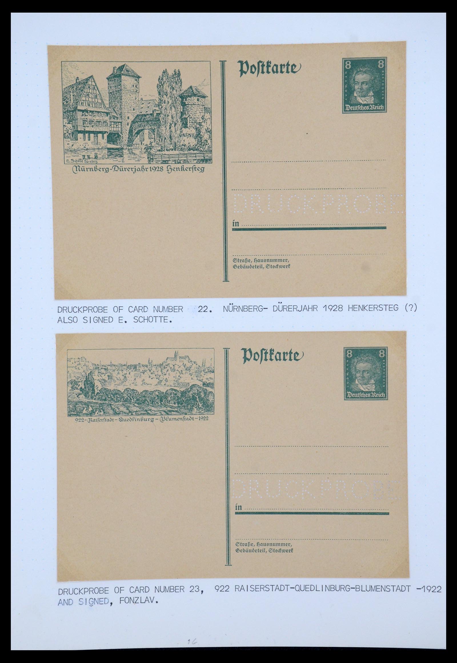 35567 008 - Postzegelverzameling 35567 Motief Beethoven 1920-1970.