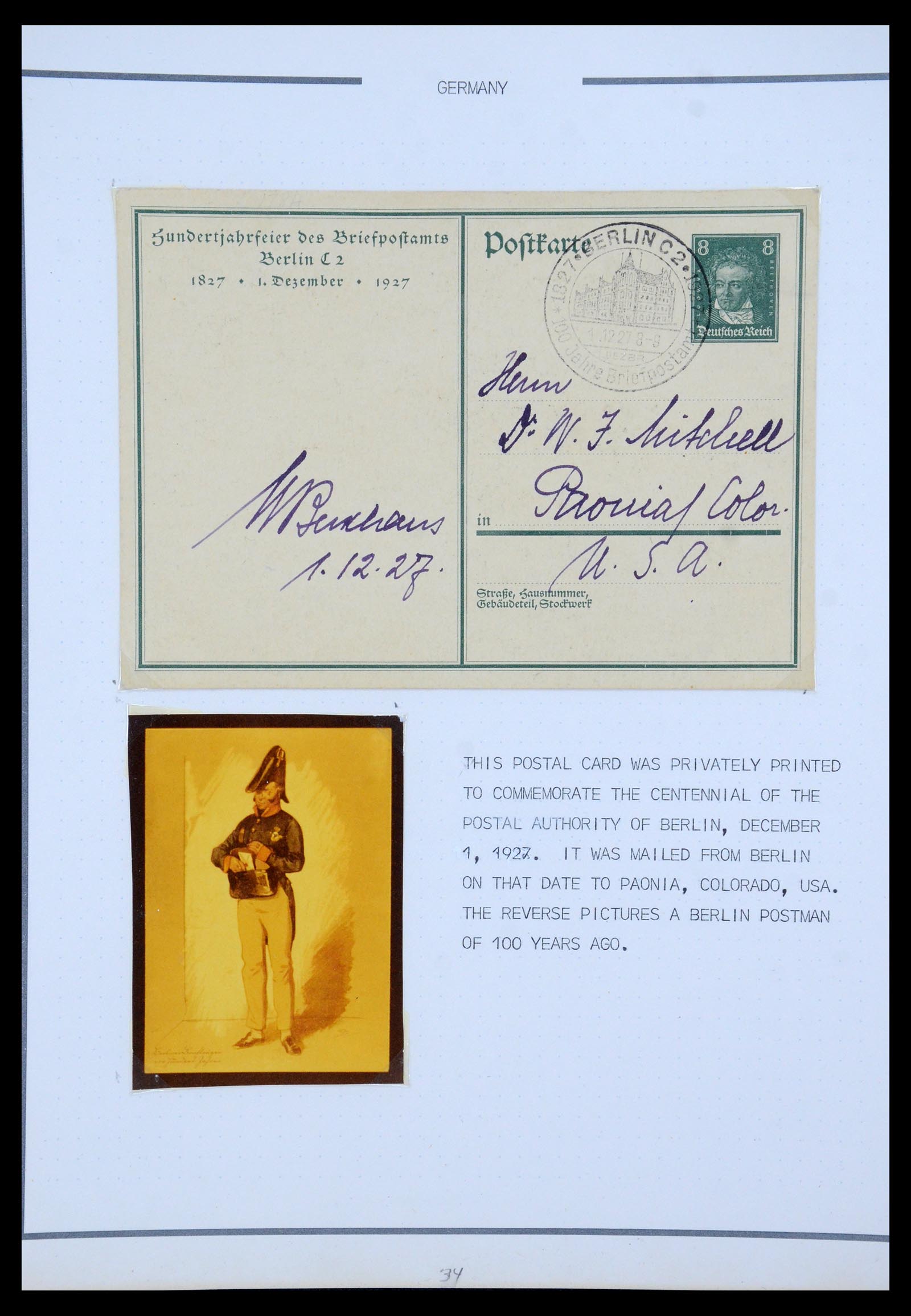 35567 011 - Postzegelverzameling 35567 Motief Beethoven 1920-1970.