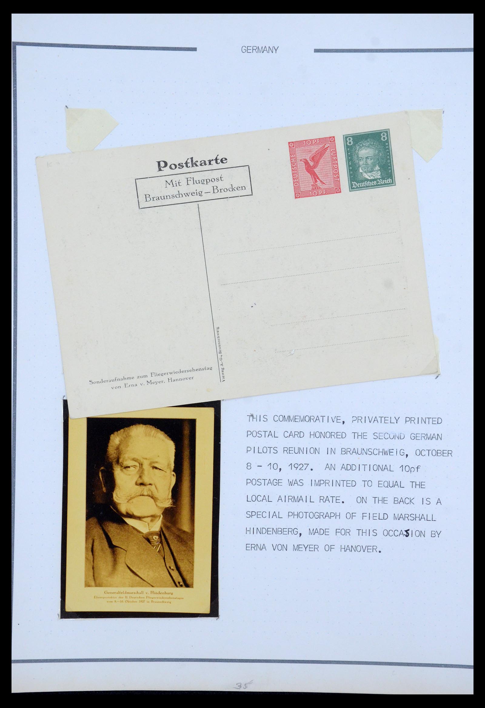 35567 012 - Postzegelverzameling 35567 Motief Beethoven 1920-1970.