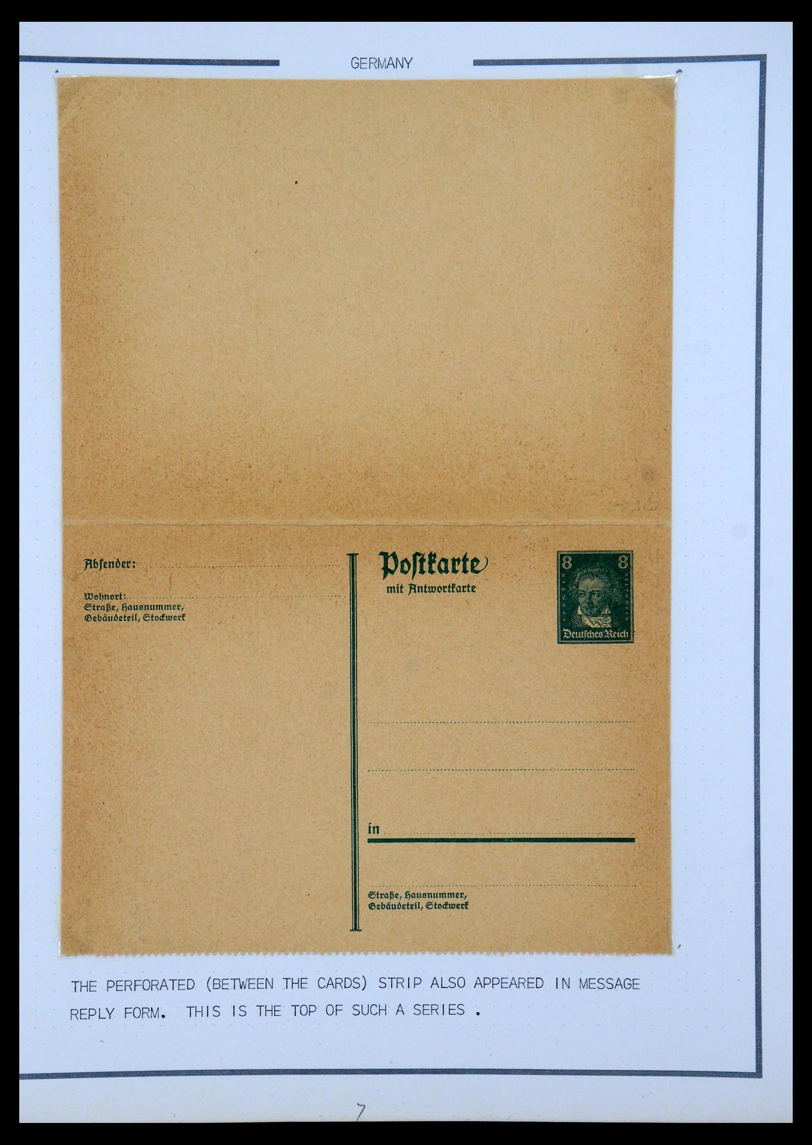 35567 021 - Postzegelverzameling 35567 Motief Beethoven 1920-1970.