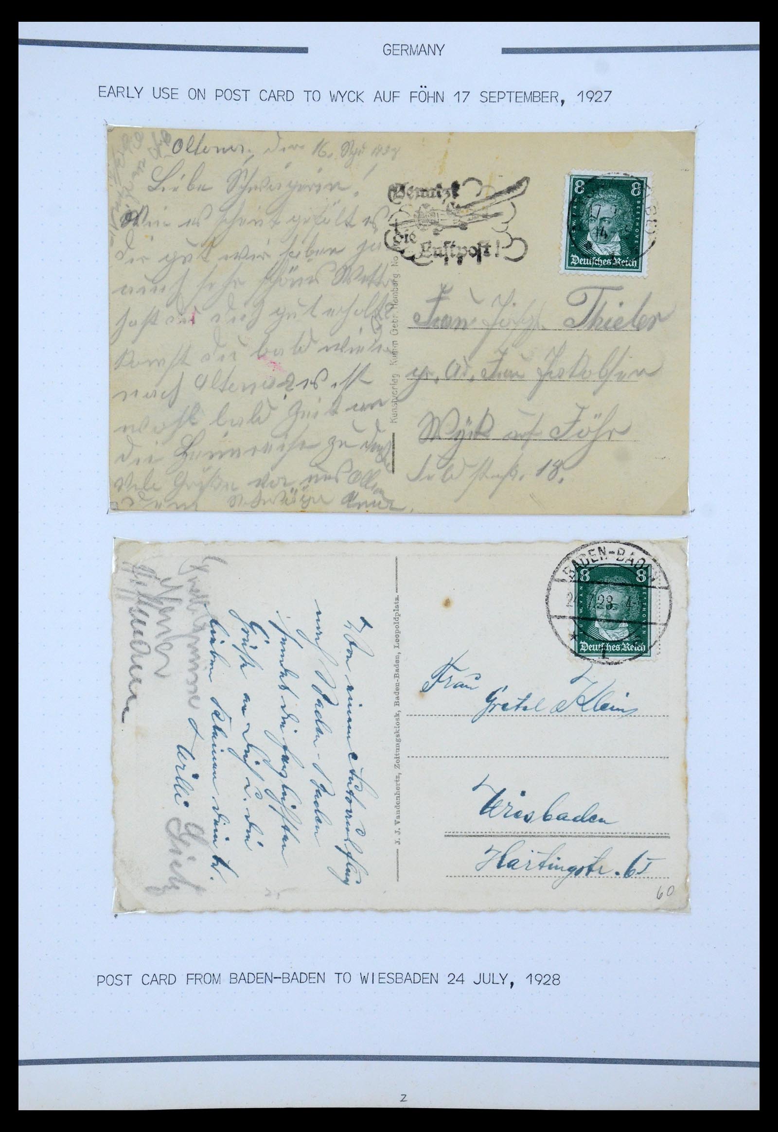 35567 022 - Postzegelverzameling 35567 Motief Beethoven 1920-1970.