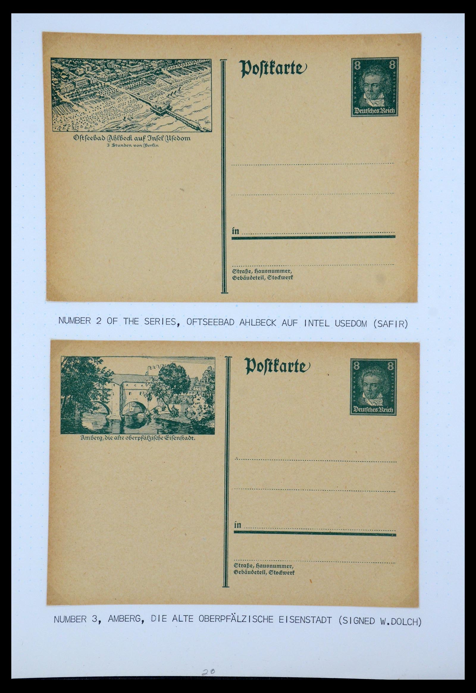 35567 024 - Postzegelverzameling 35567 Motief Beethoven 1920-1970.