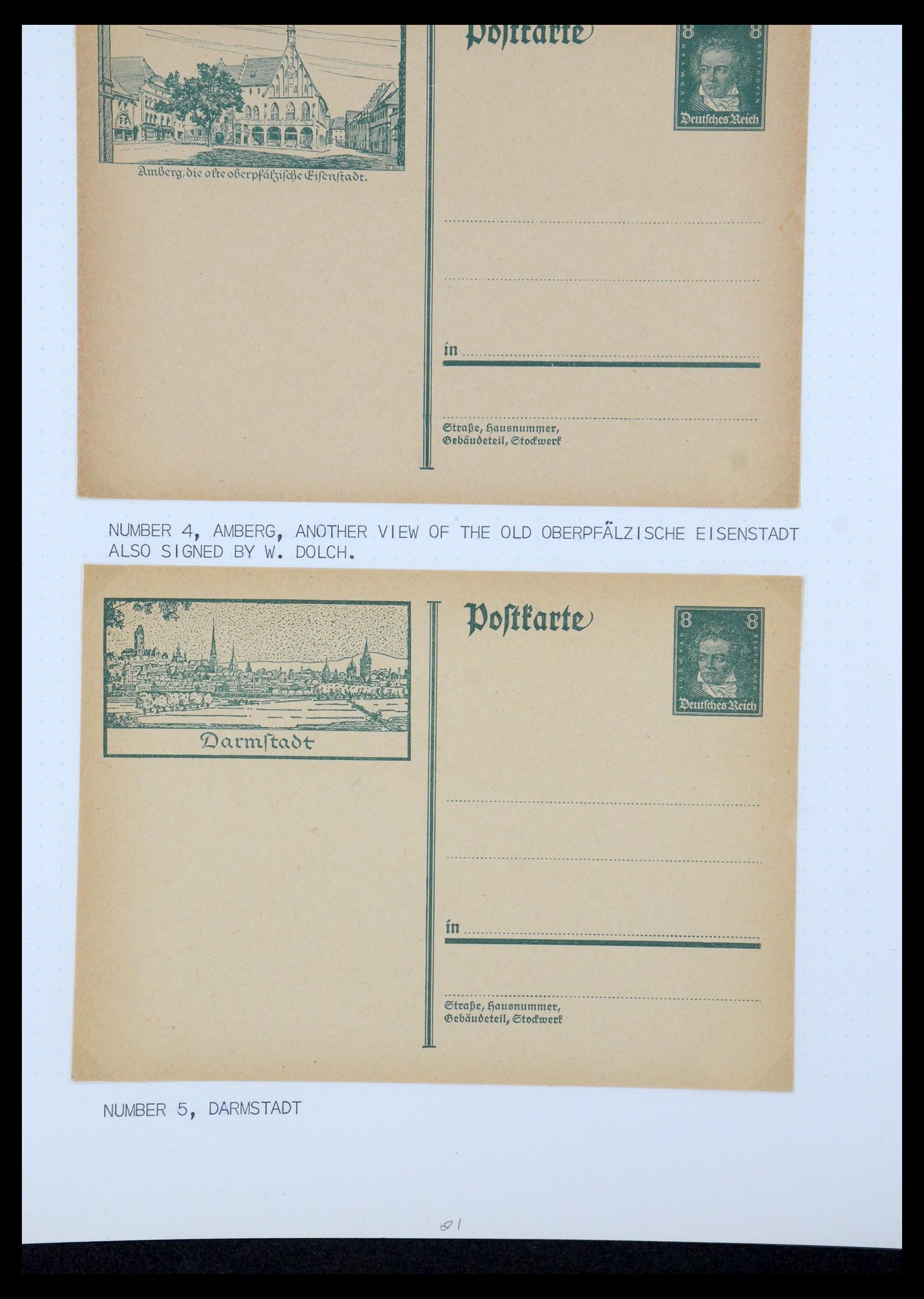 35567 025 - Postzegelverzameling 35567 Motief Beethoven 1920-1970.