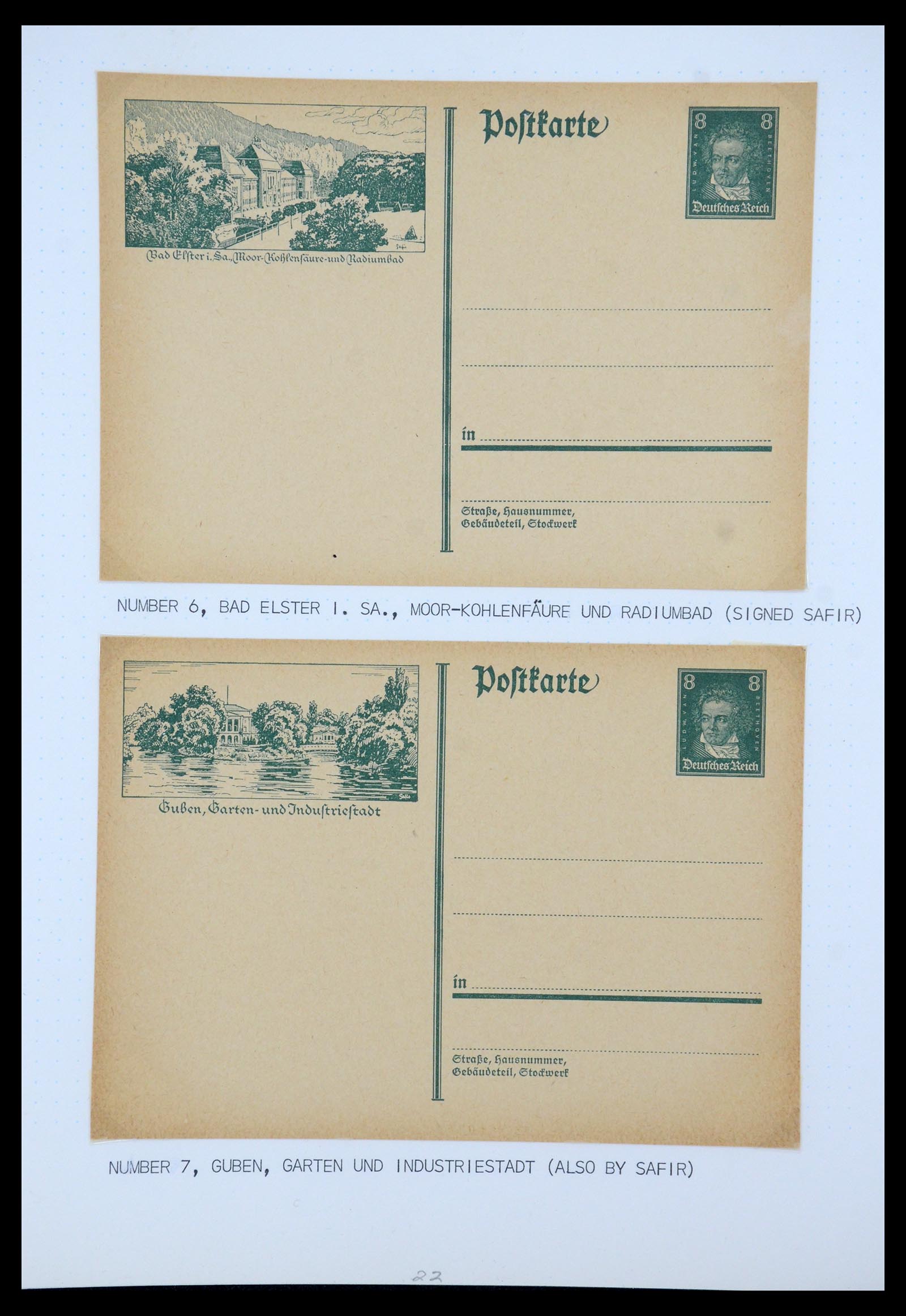 35567 026 - Postzegelverzameling 35567 Motief Beethoven 1920-1970.