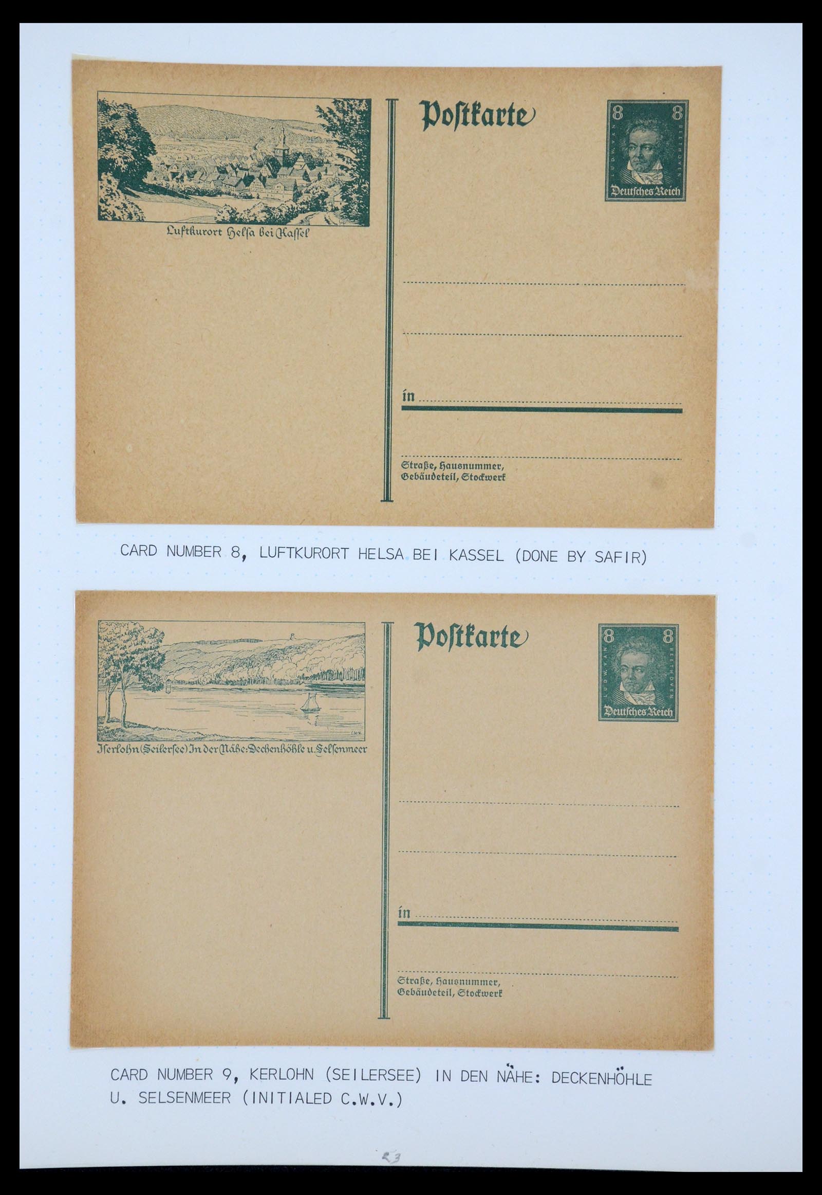 35567 027 - Postzegelverzameling 35567 Motief Beethoven 1920-1970.
