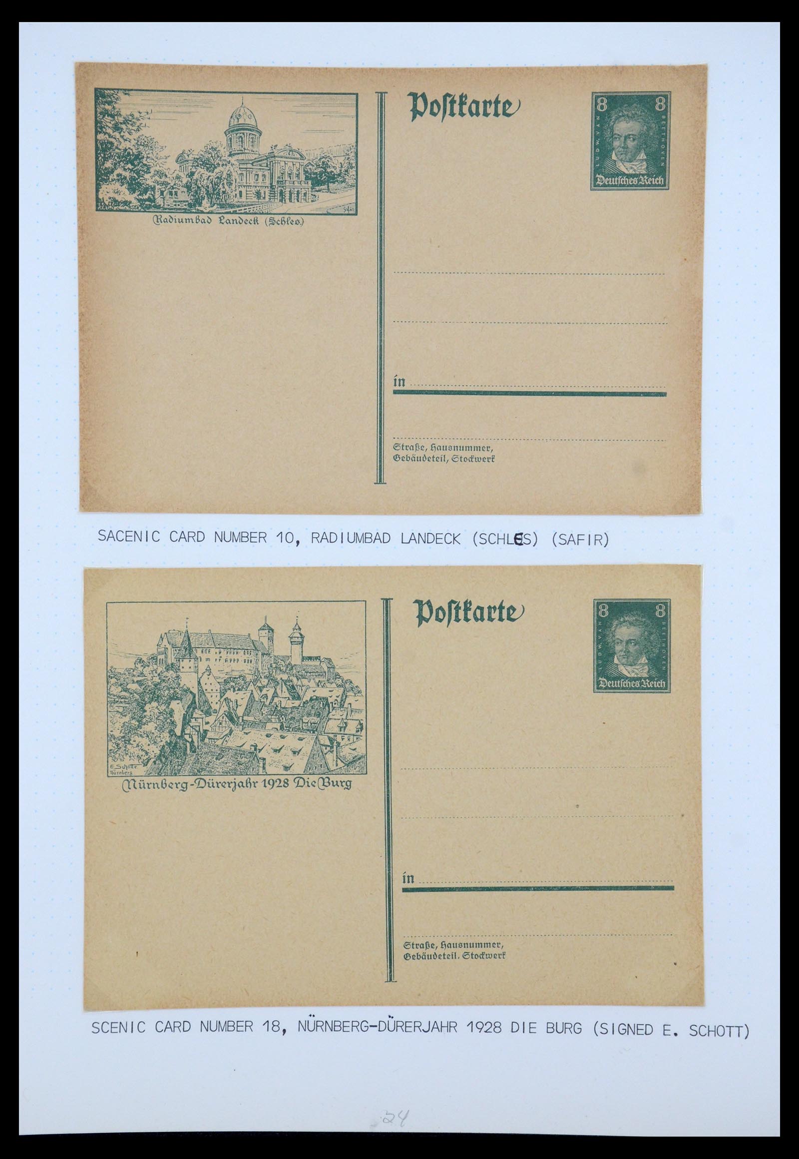 35567 028 - Postzegelverzameling 35567 Motief Beethoven 1920-1970.