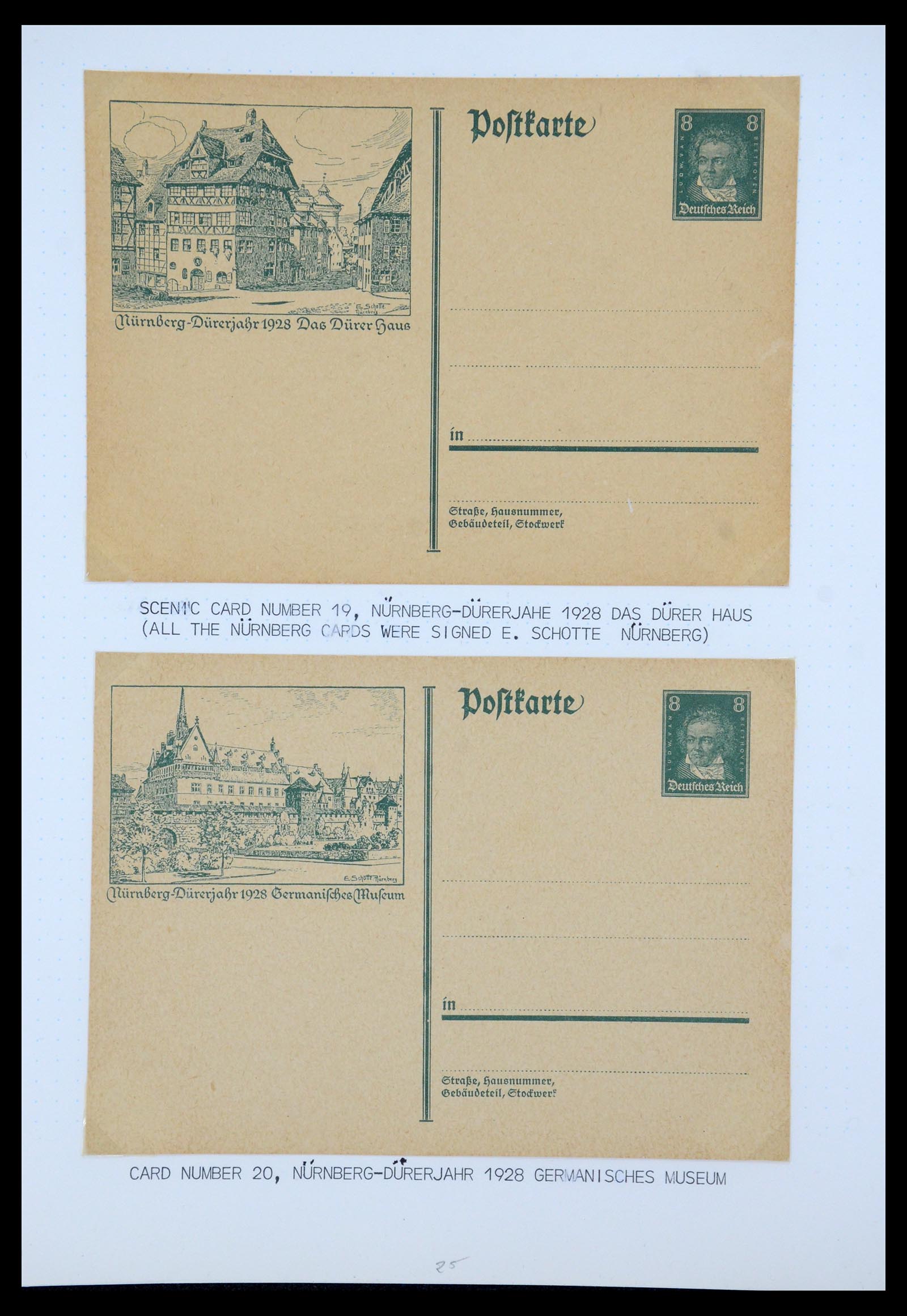 35567 029 - Postzegelverzameling 35567 Motief Beethoven 1920-1970.