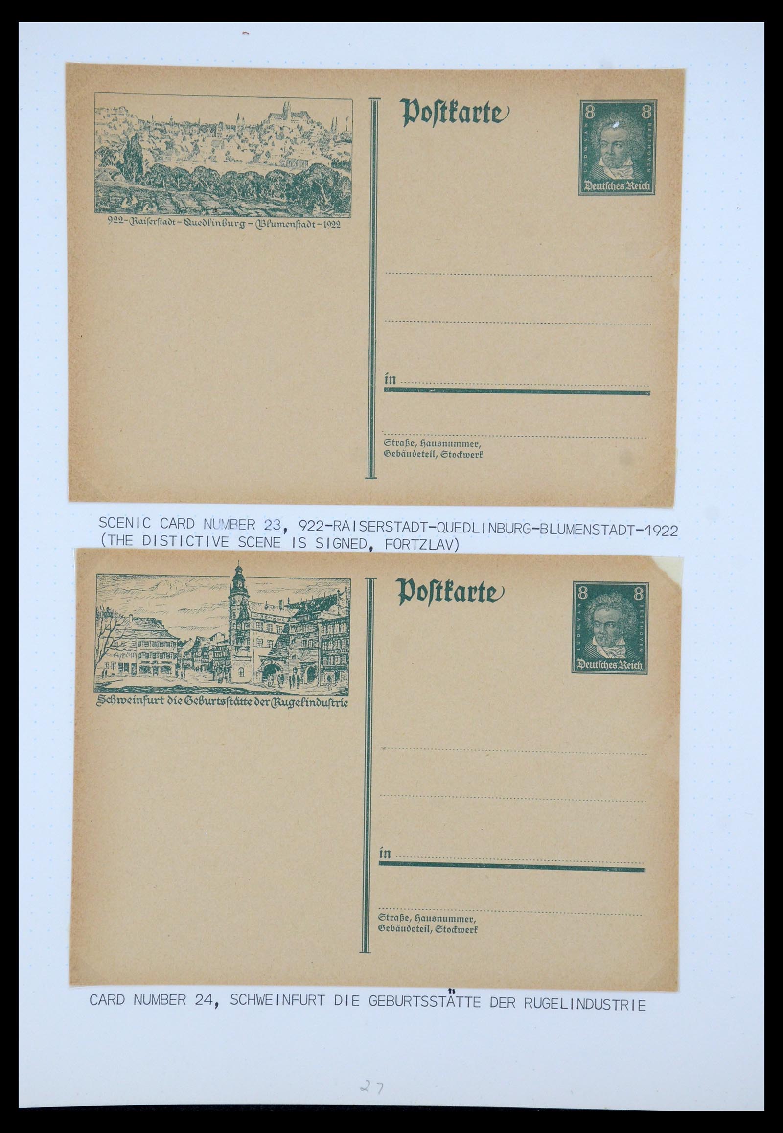 35567 031 - Postzegelverzameling 35567 Motief Beethoven 1920-1970.