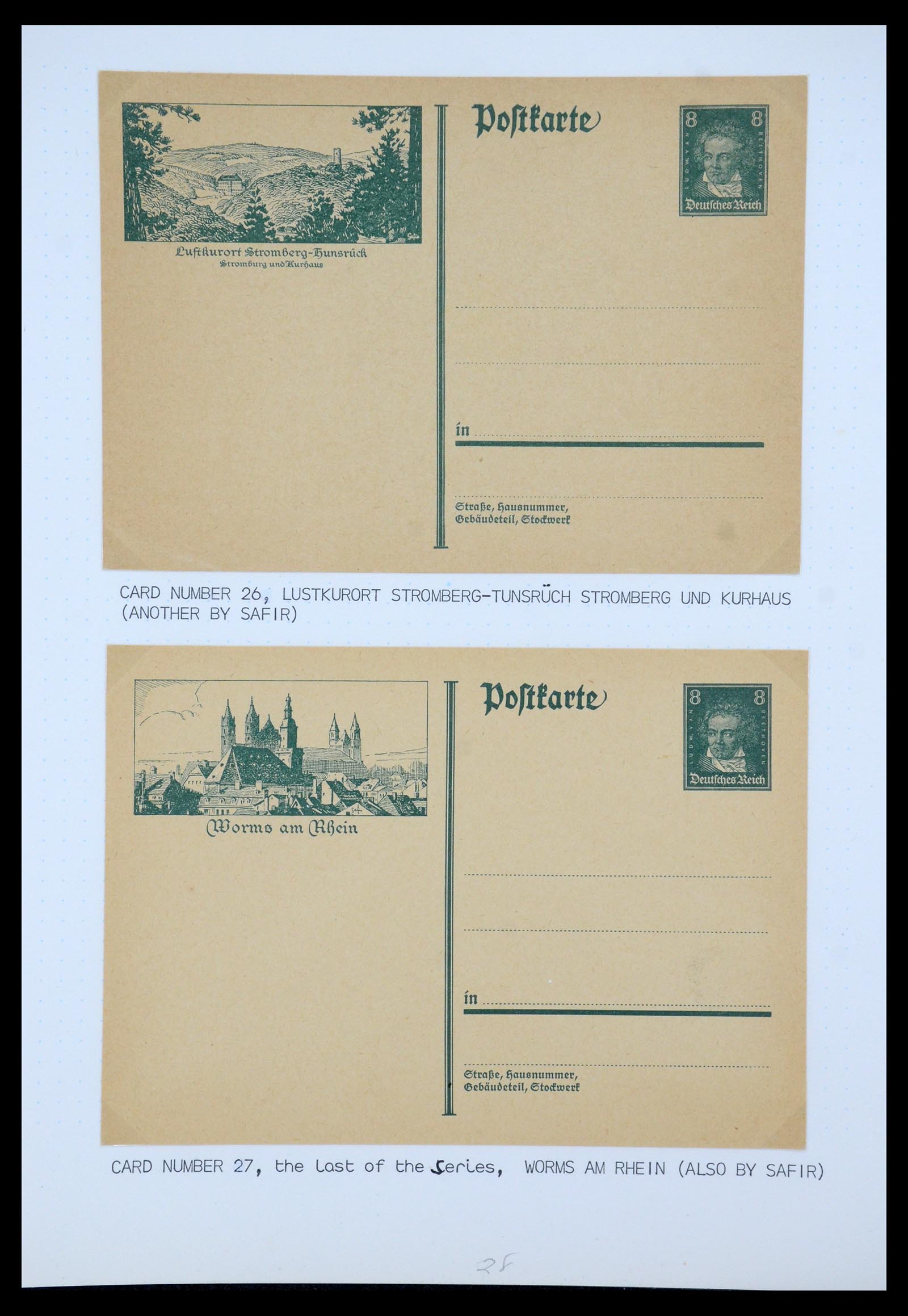 35567 032 - Postzegelverzameling 35567 Motief Beethoven 1920-1970.