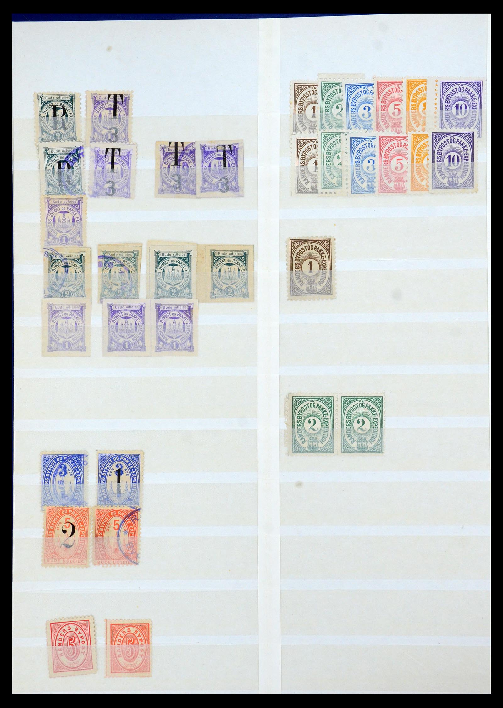 35568 008 - Postzegelverzameling 35568 Denemarken lokaalzegels.