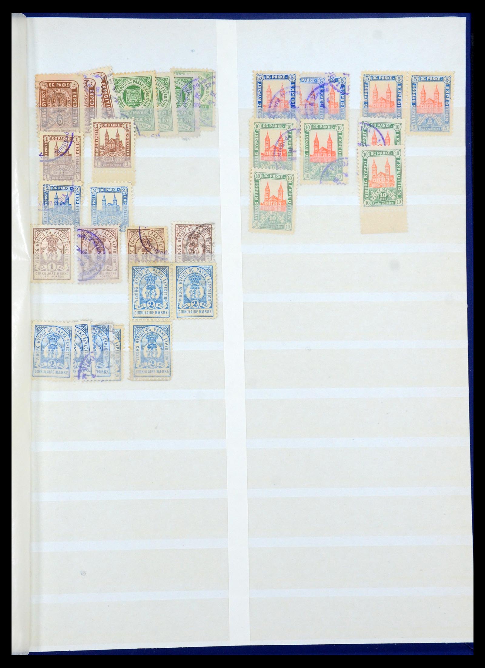 35568 011 - Postzegelverzameling 35568 Denemarken lokaalzegels.