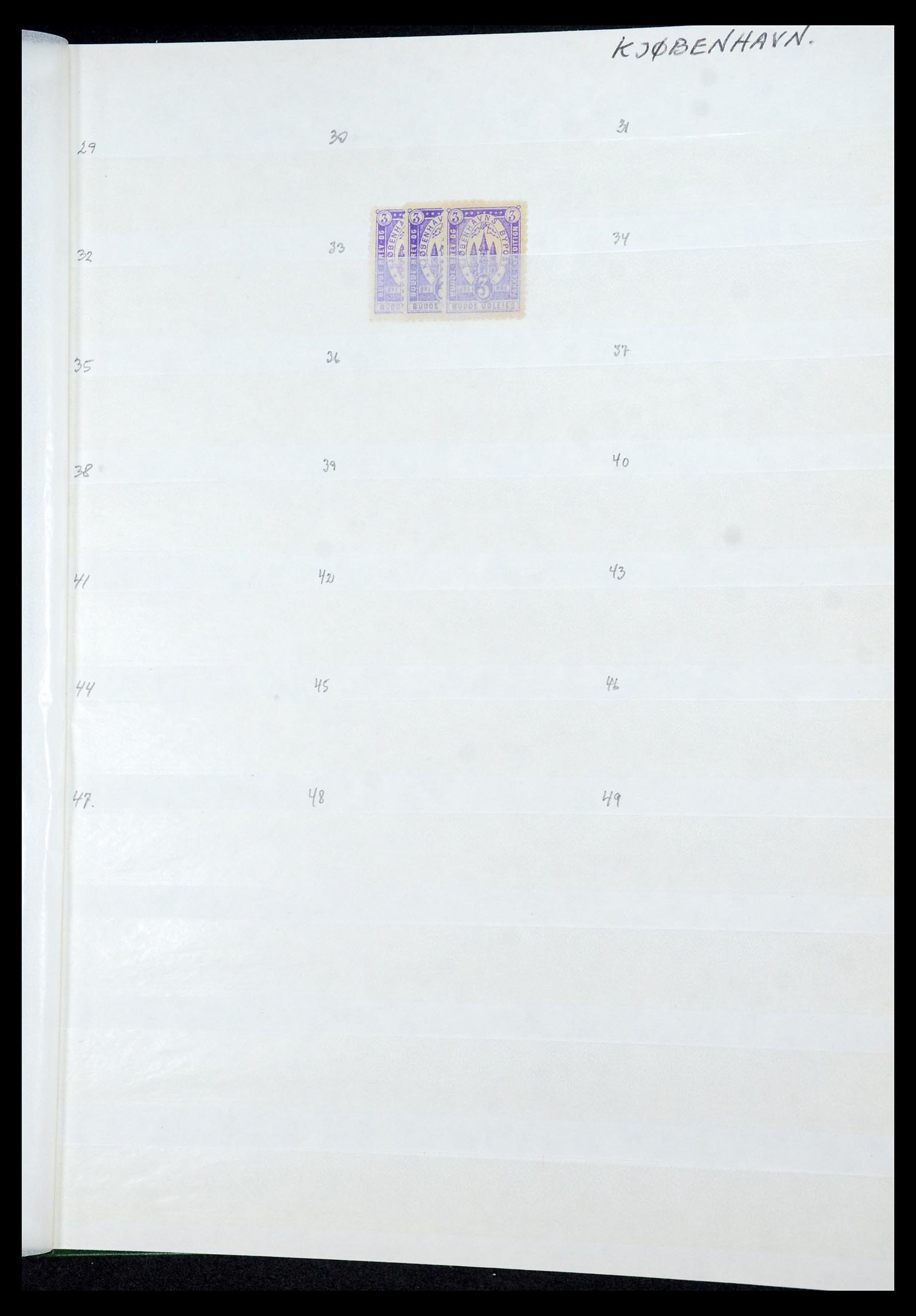 35568 020 - Postzegelverzameling 35568 Denemarken lokaalzegels.