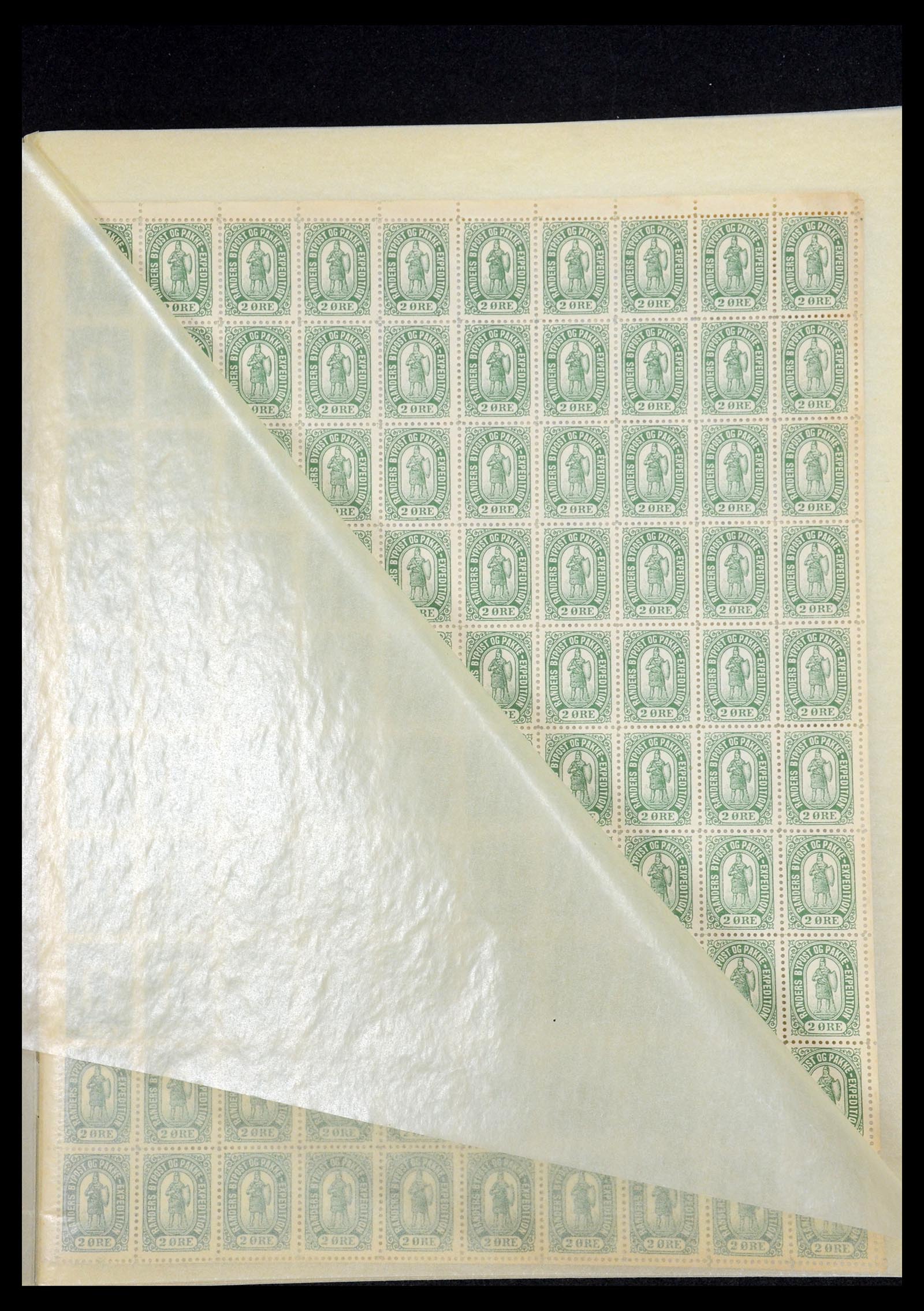 35568 034 - Postzegelverzameling 35568 Denemarken lokaalzegels.