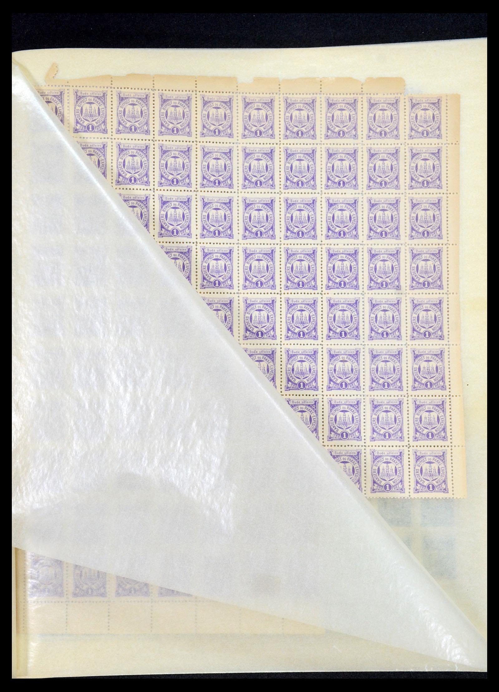 35568 039 - Postzegelverzameling 35568 Denemarken lokaalzegels.