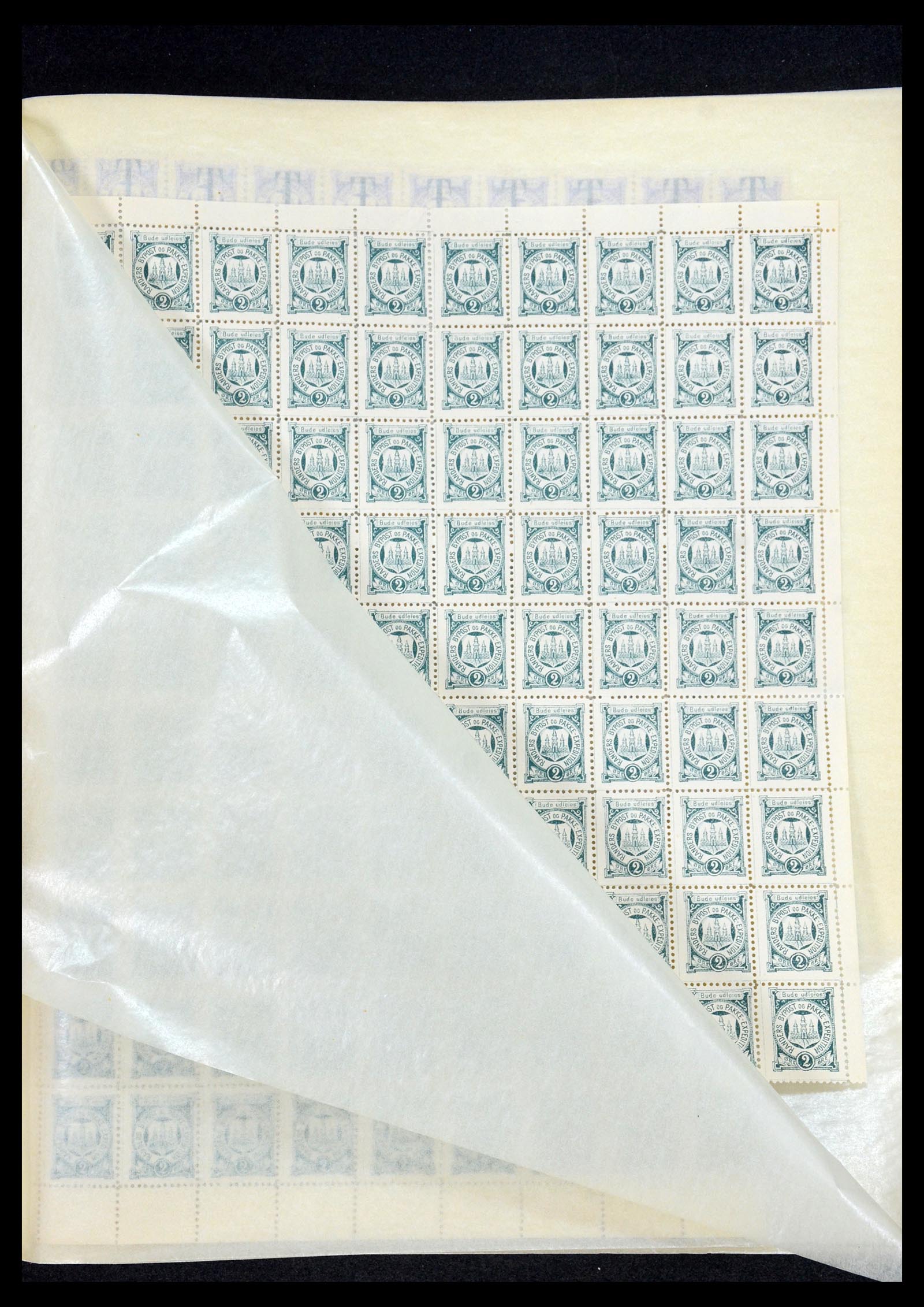 35568 040 - Postzegelverzameling 35568 Denemarken lokaalzegels.