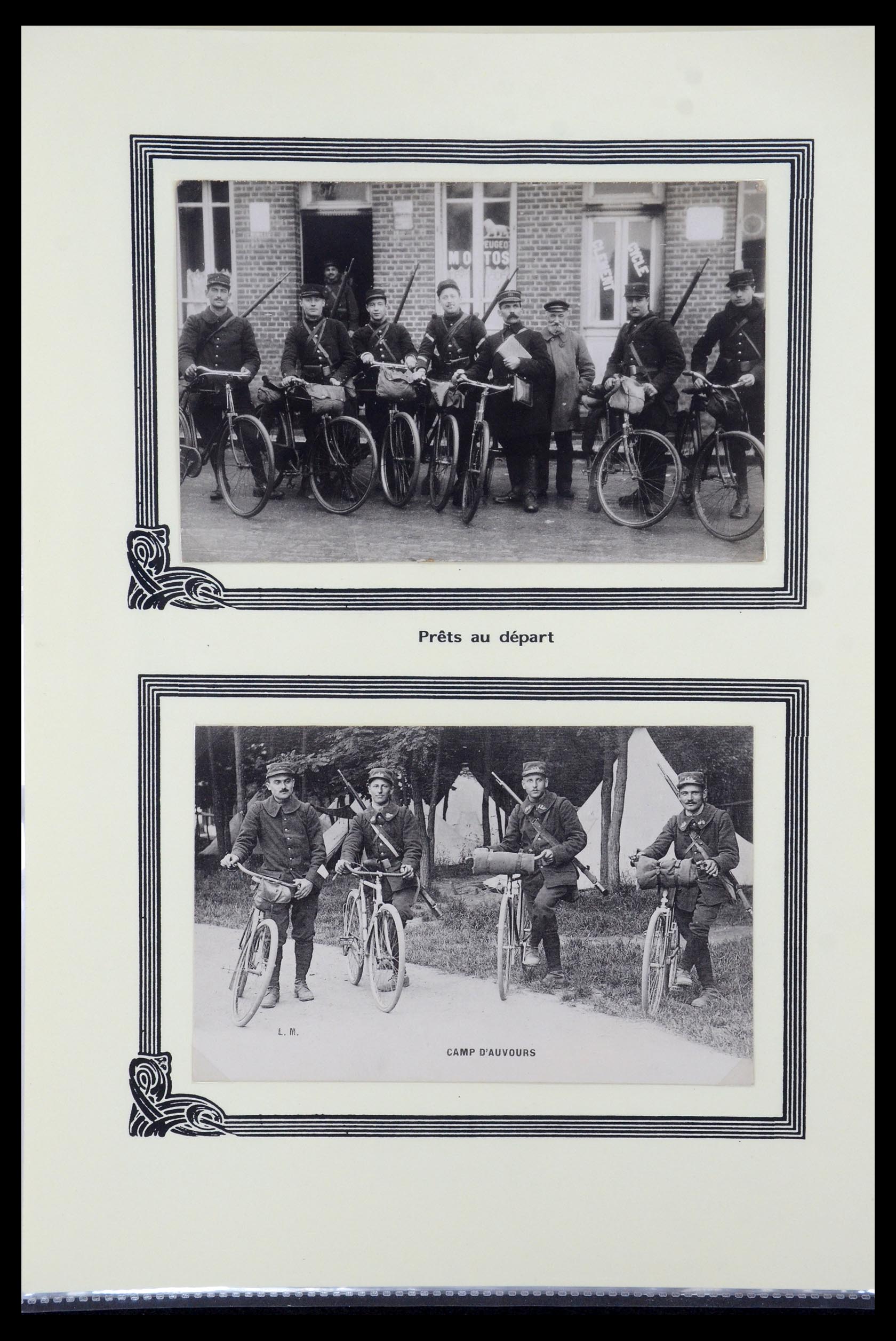 35569 006 - Postzegelverzameling 35569 Motief fietsen 1914-1918.