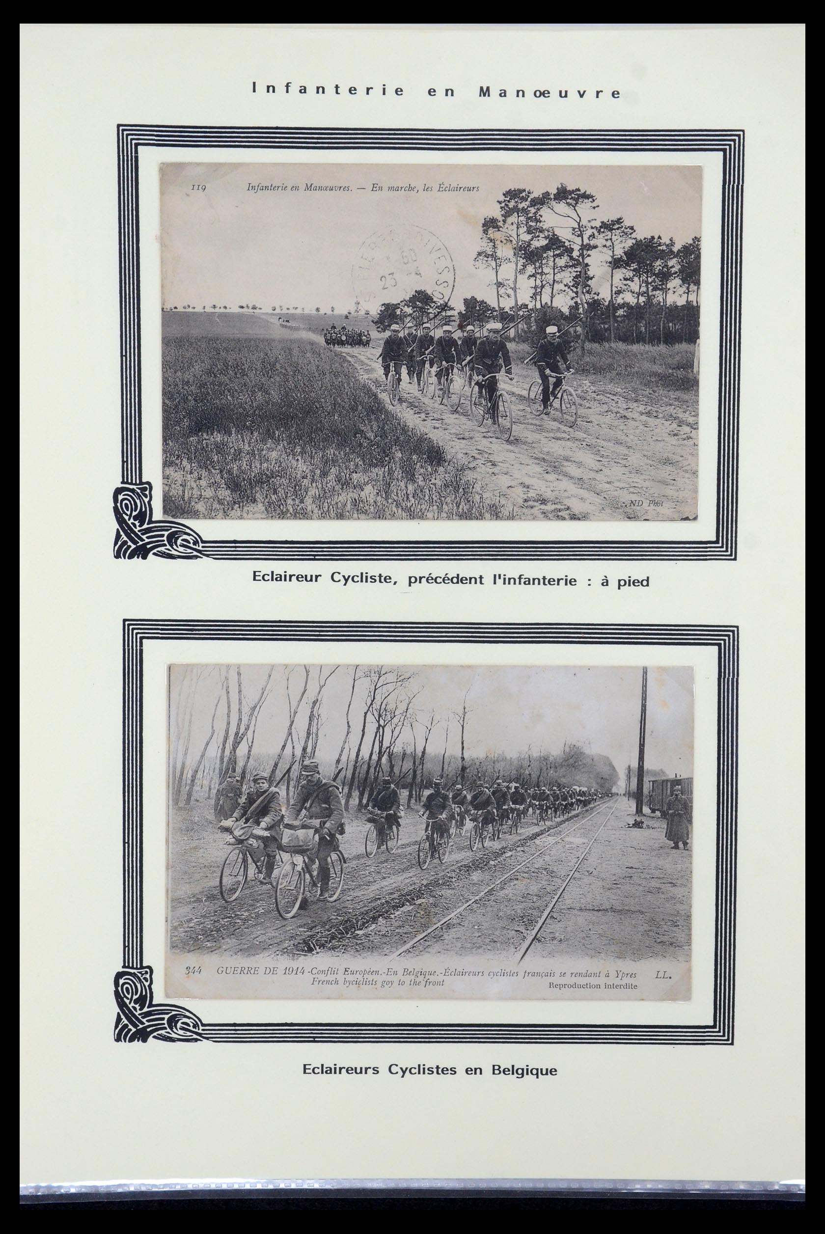 35569 008 - Postzegelverzameling 35569 Motief fietsen 1914-1918.