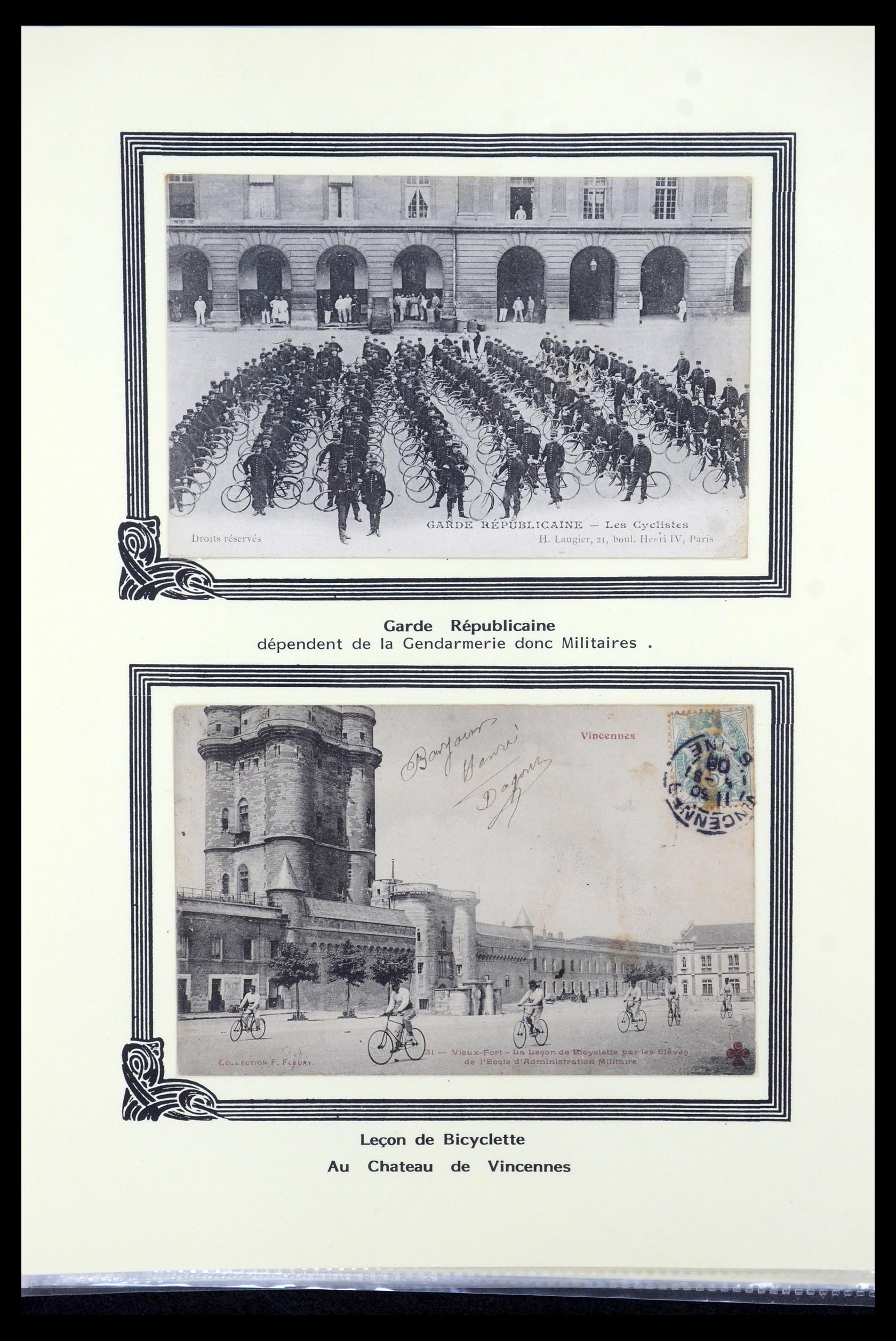 35569 015 - Postzegelverzameling 35569 Motief fietsen 1914-1918.