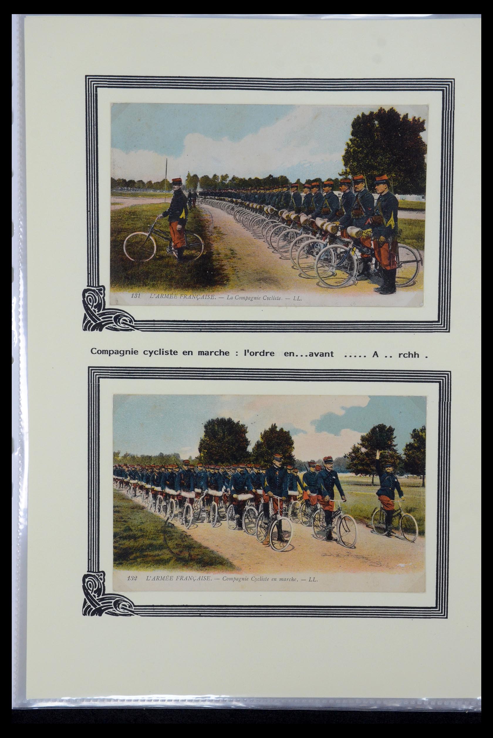 35569 020 - Postzegelverzameling 35569 Motief fietsen 1914-1918.