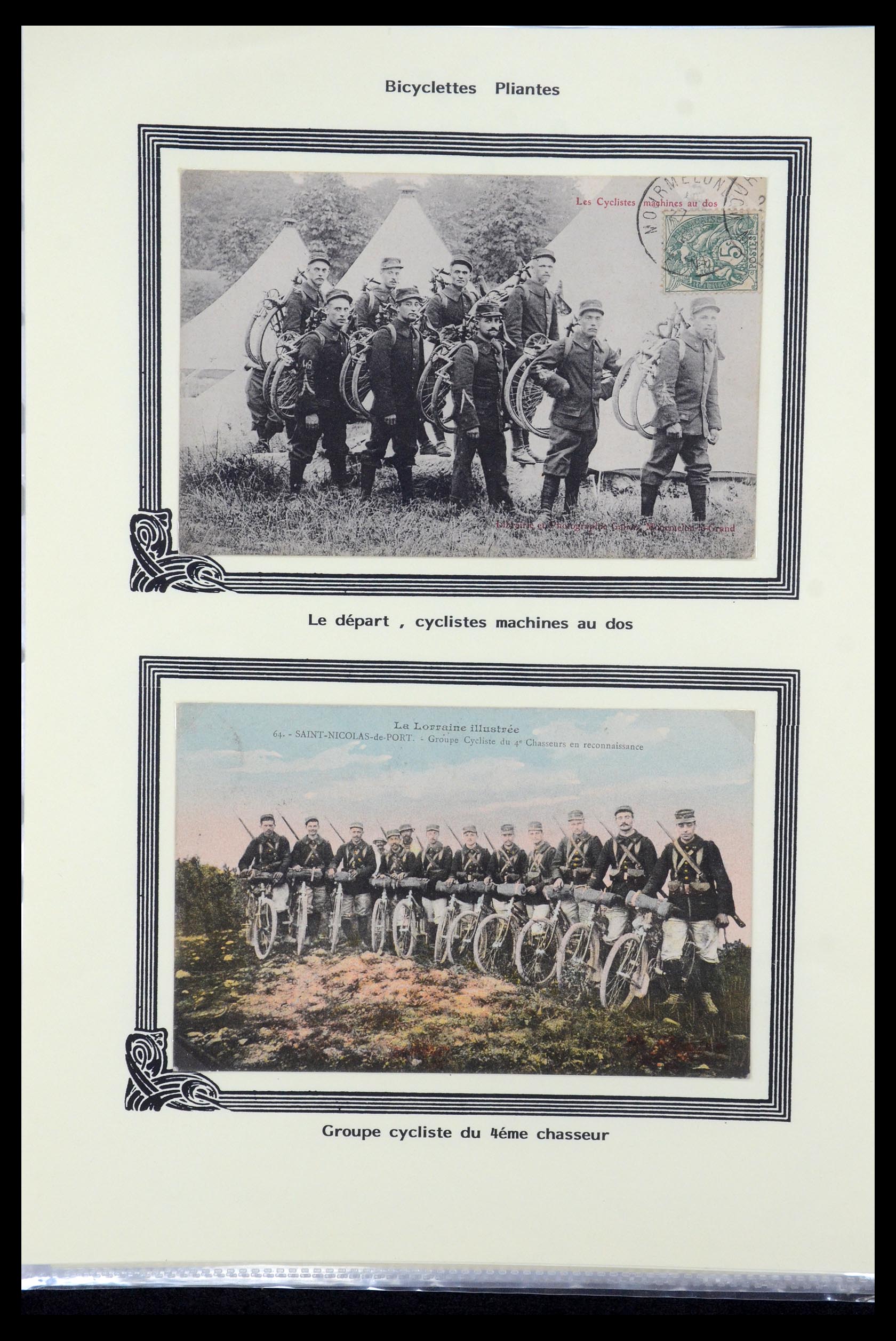 35569 021 - Postzegelverzameling 35569 Motief fietsen 1914-1918.