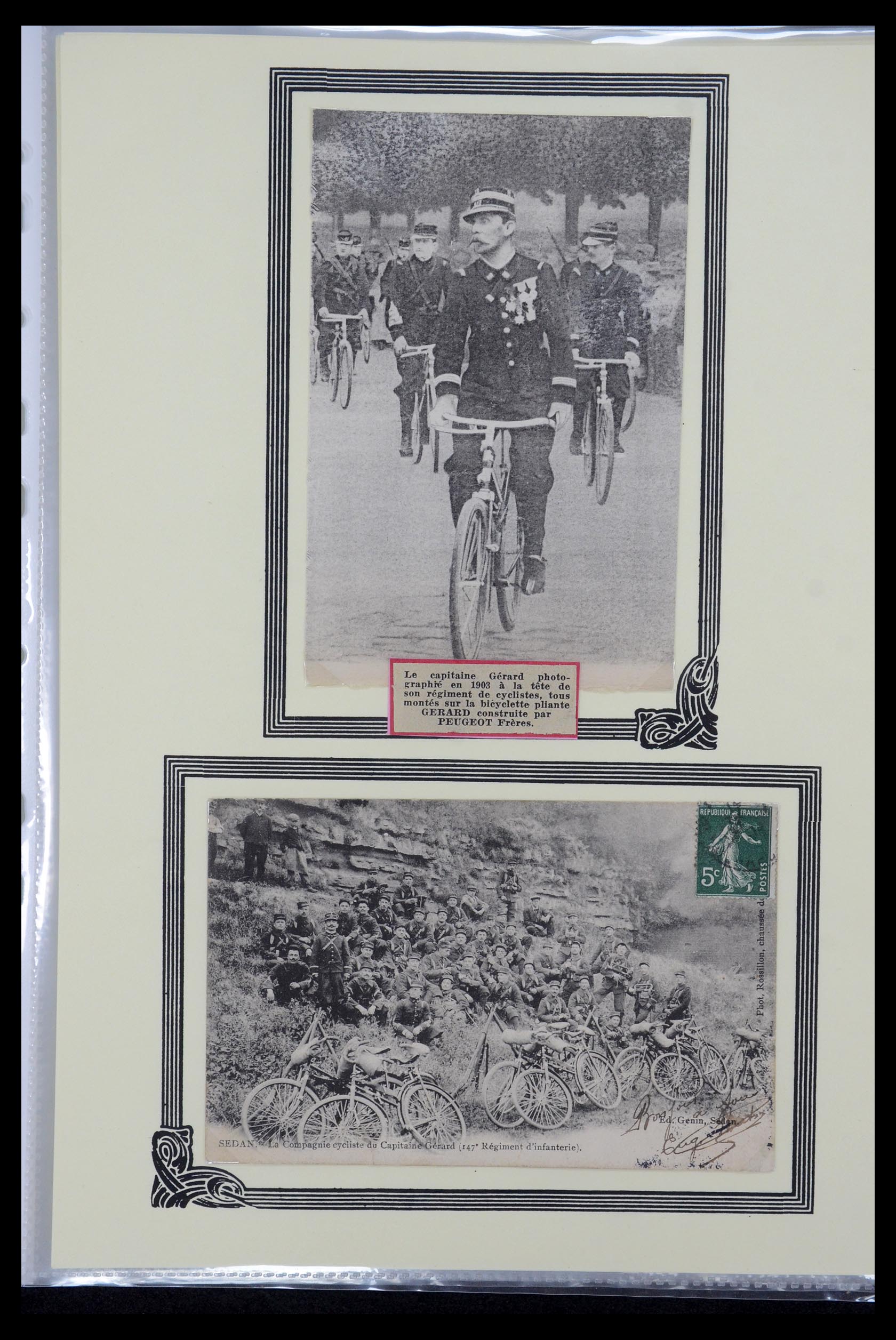 35569 022 - Postzegelverzameling 35569 Motief fietsen 1914-1918.