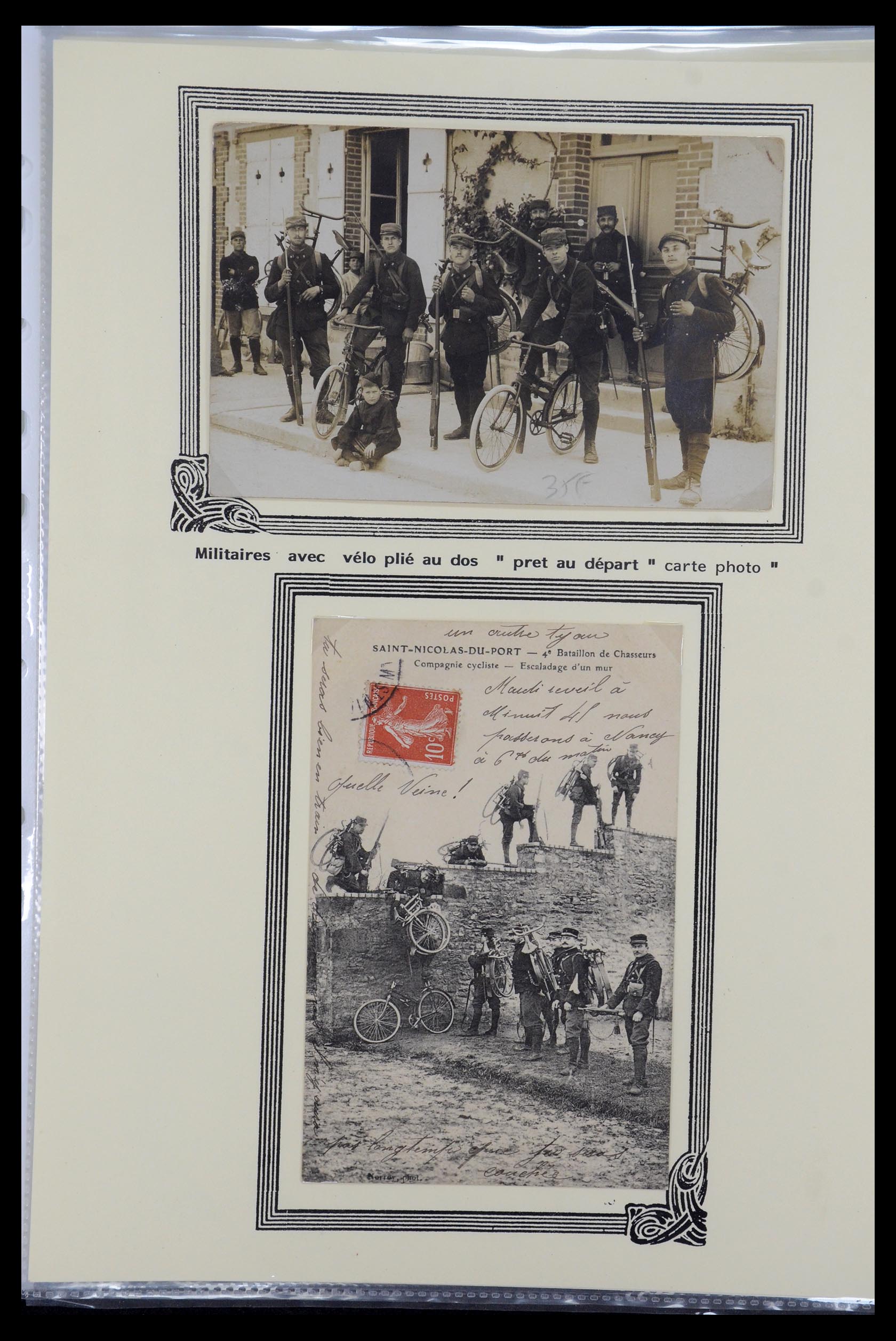 35569 023 - Postzegelverzameling 35569 Motief fietsen 1914-1918.