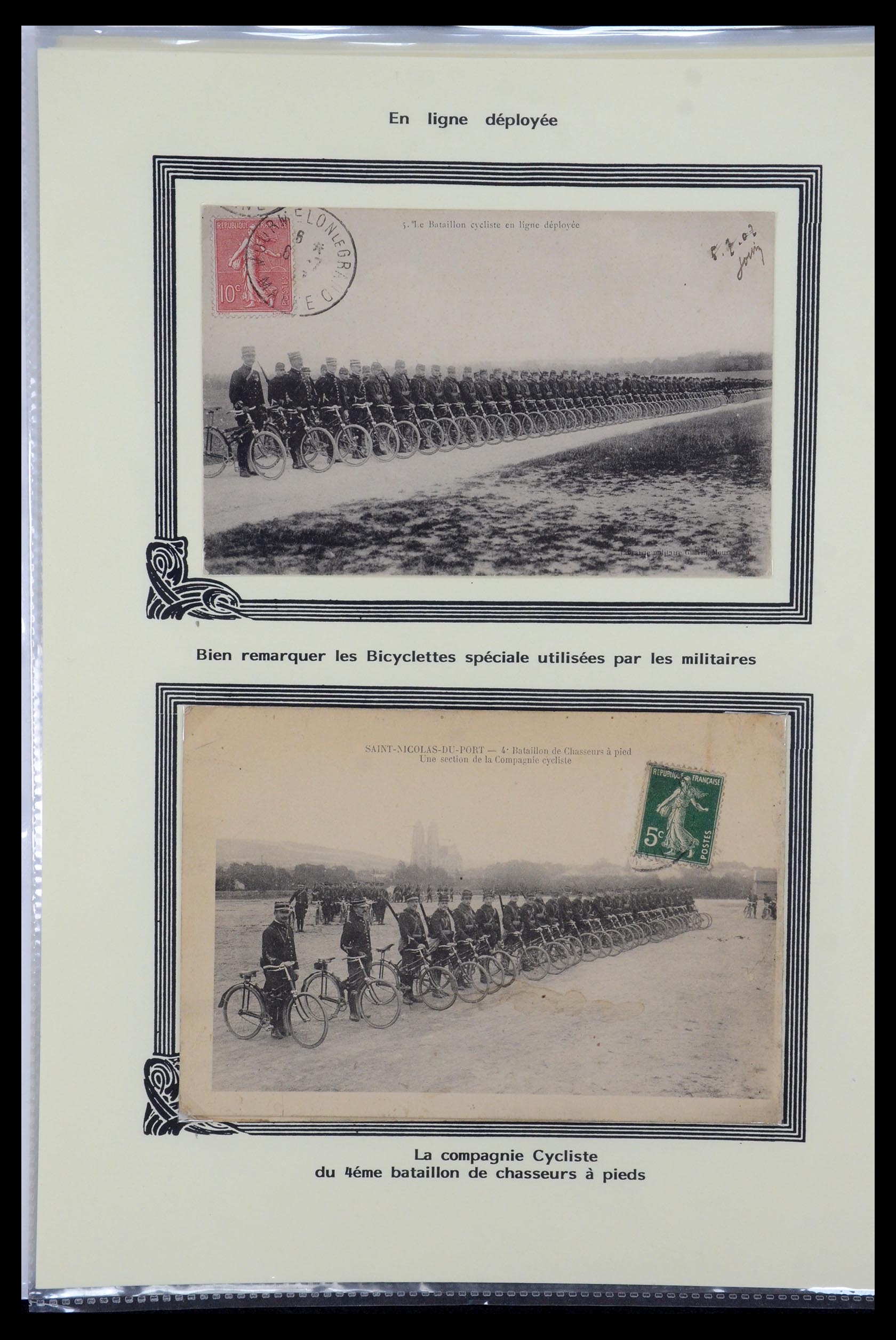 35569 025 - Postzegelverzameling 35569 Motief fietsen 1914-1918.