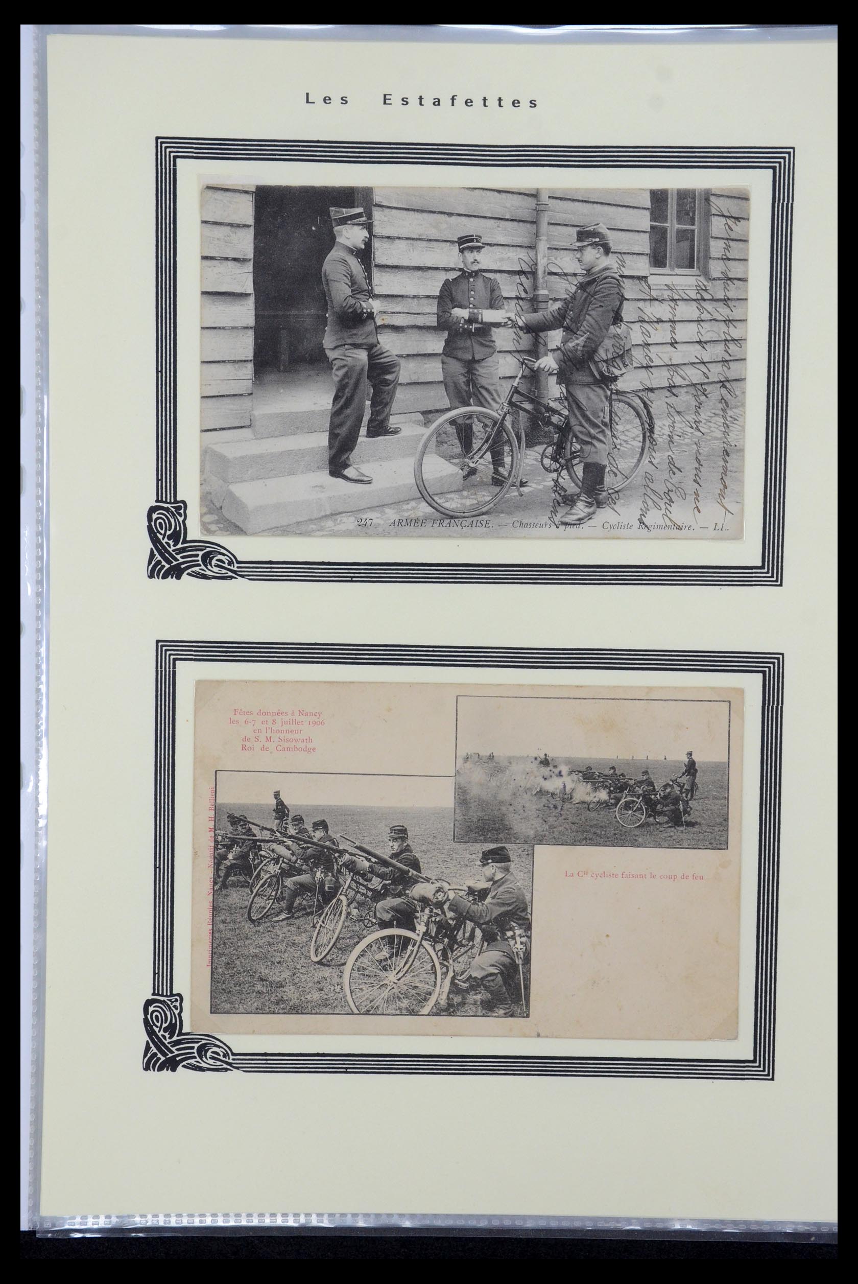 35569 027 - Postzegelverzameling 35569 Motief fietsen 1914-1918.