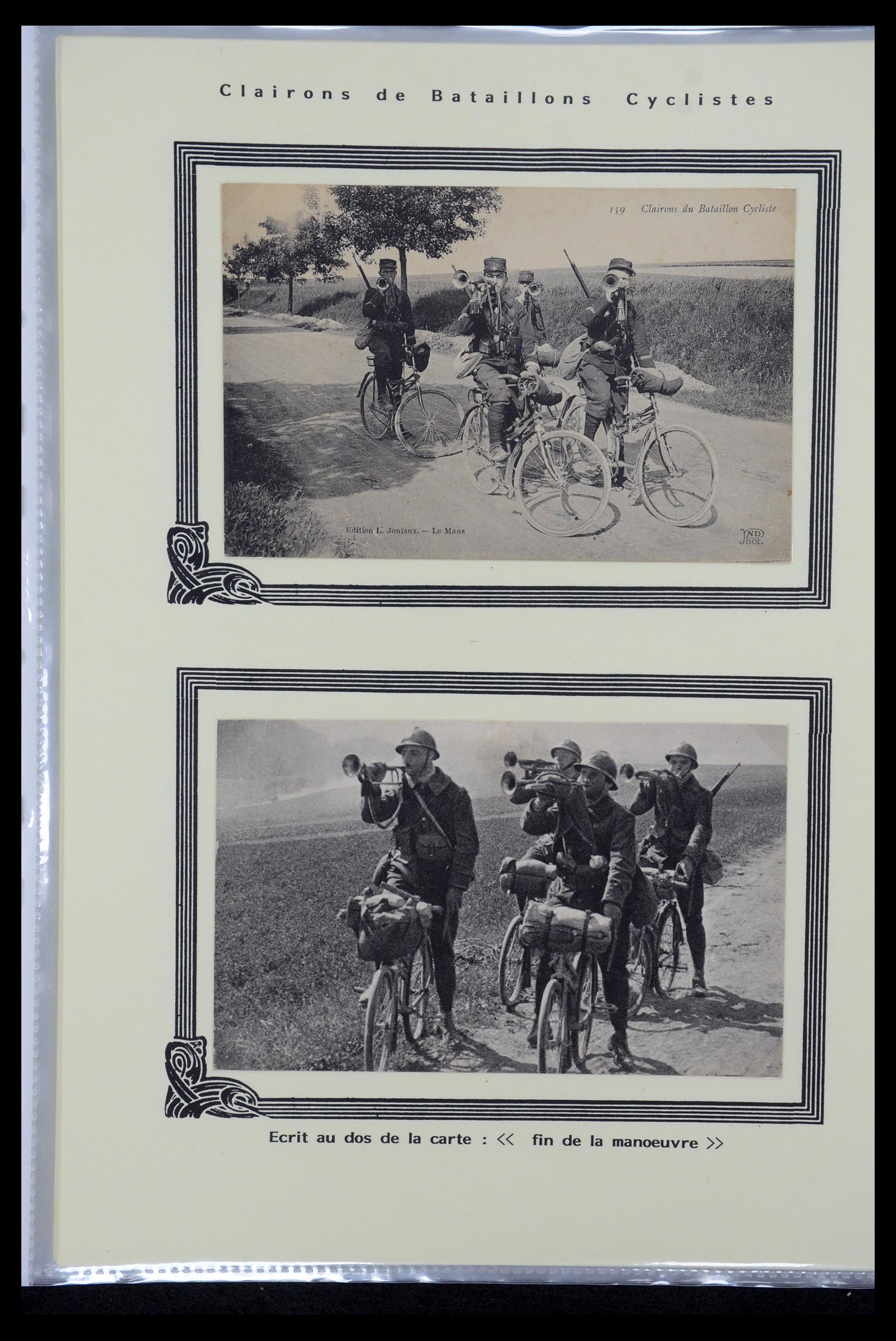 35569 028 - Postzegelverzameling 35569 Motief fietsen 1914-1918.