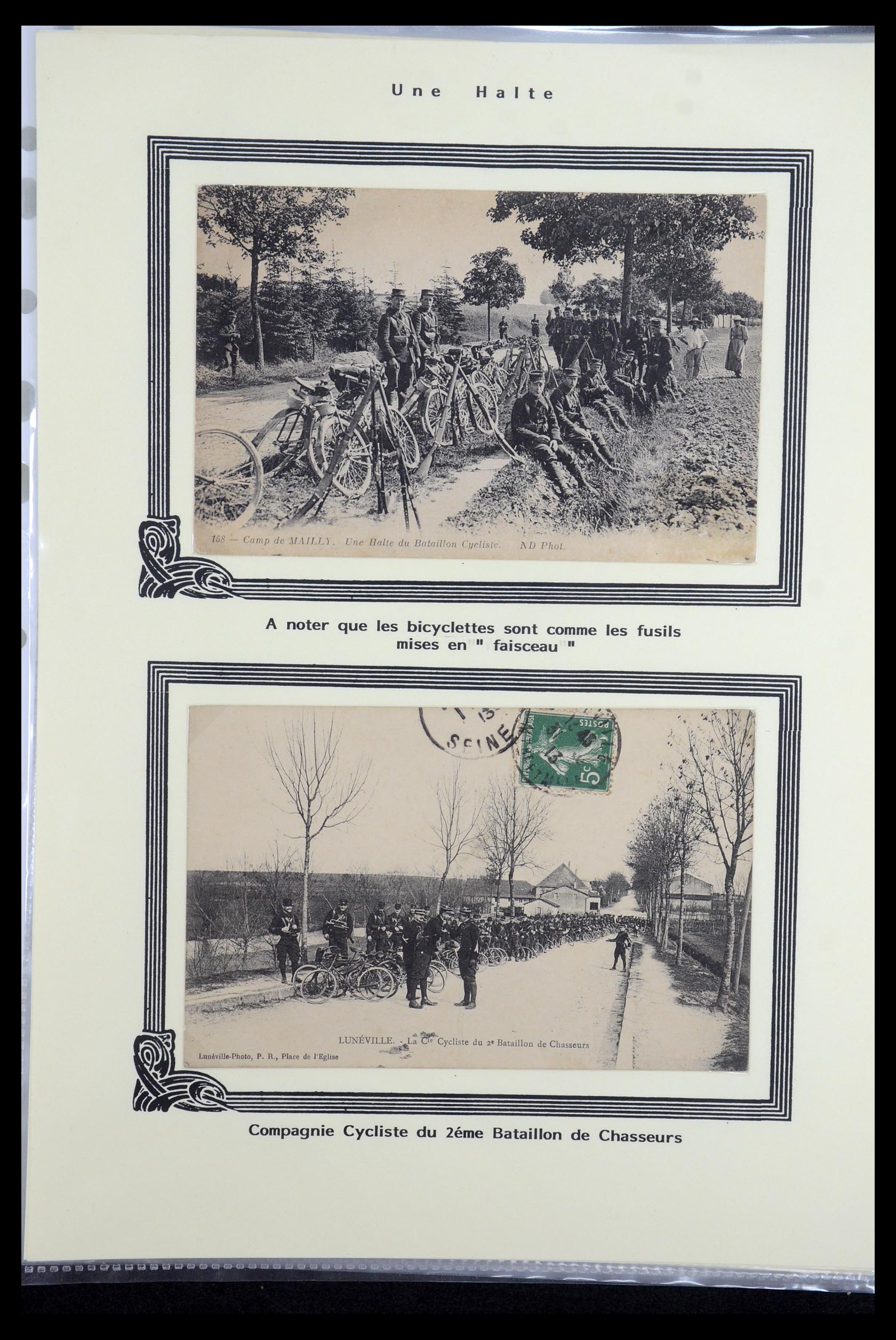 35569 031 - Postzegelverzameling 35569 Motief fietsen 1914-1918.