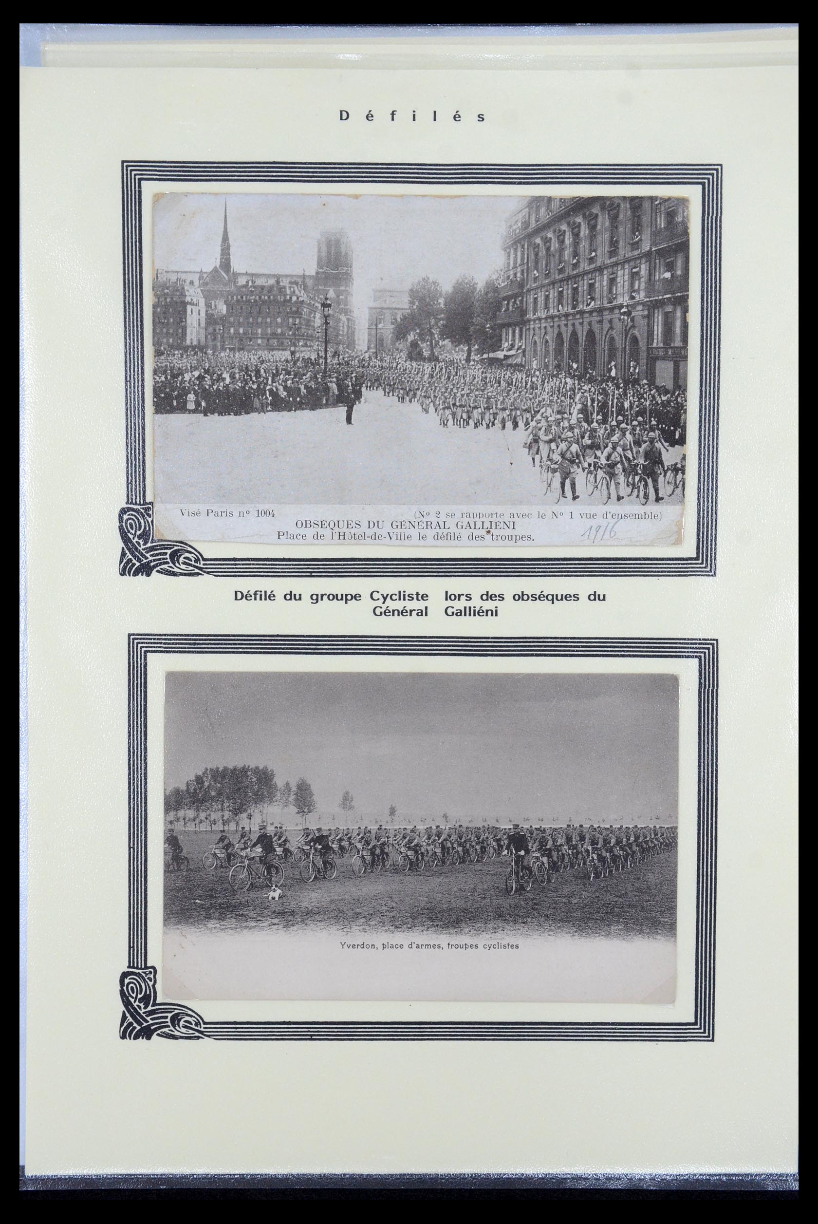 35569 038 - Postzegelverzameling 35569 Motief fietsen 1914-1918.